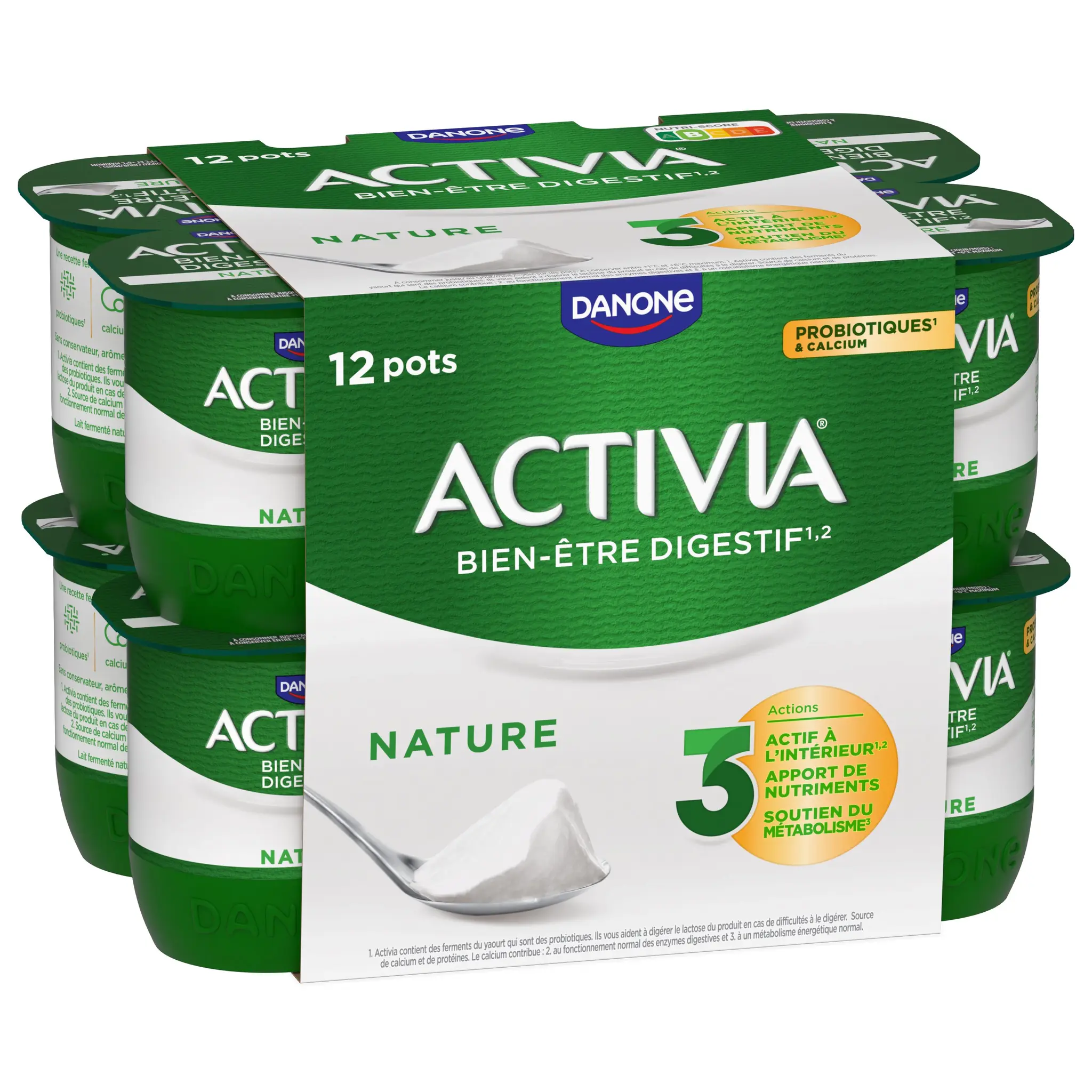 ACTIVIA Probiotiques - Yaourt au bifidus nature