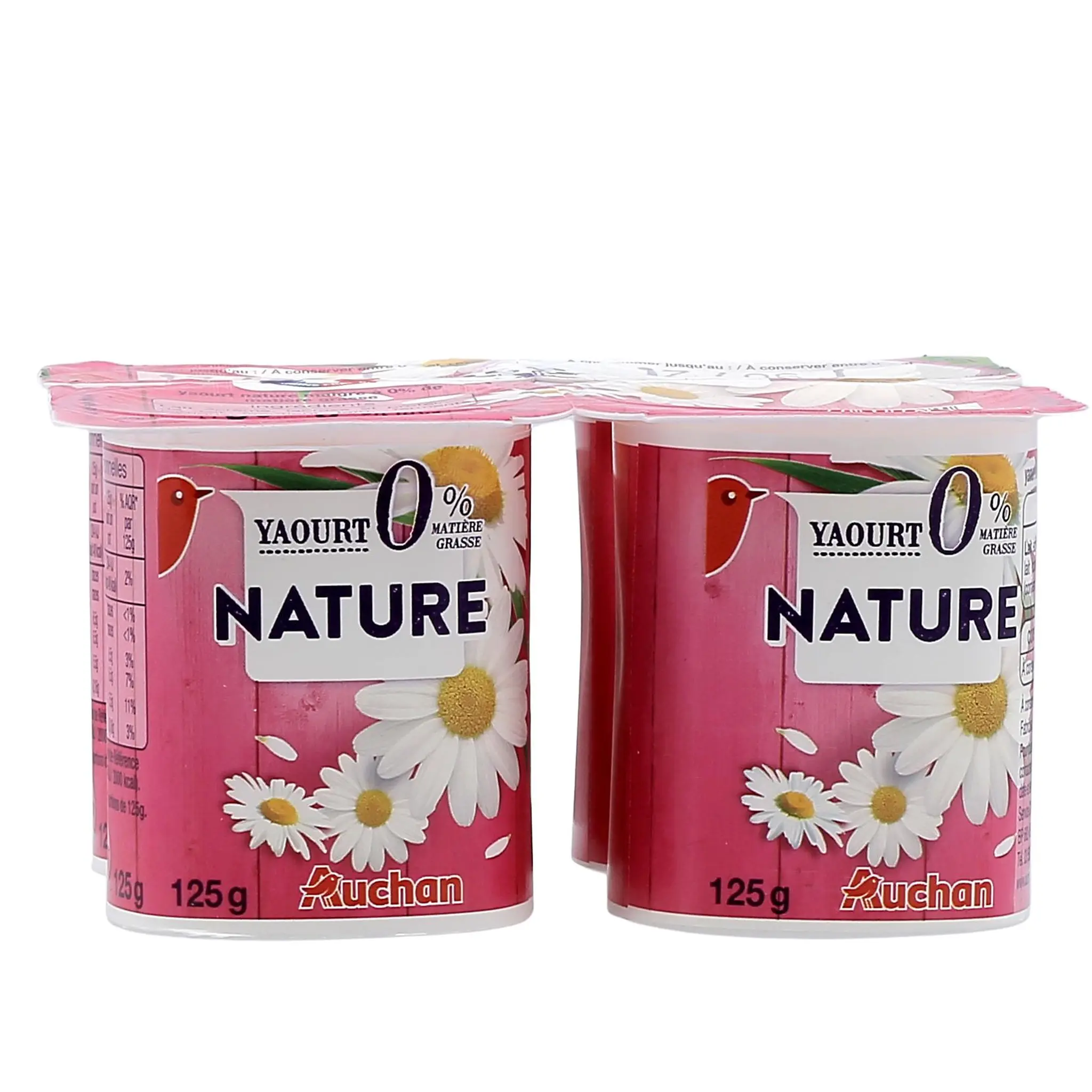 AUCHAN Yaourt nature allégé