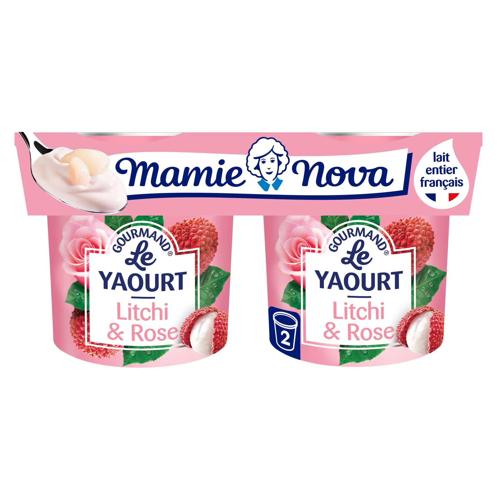 MAMIE NOVA Gourmand Le yaourt aromatisé litchi et rose