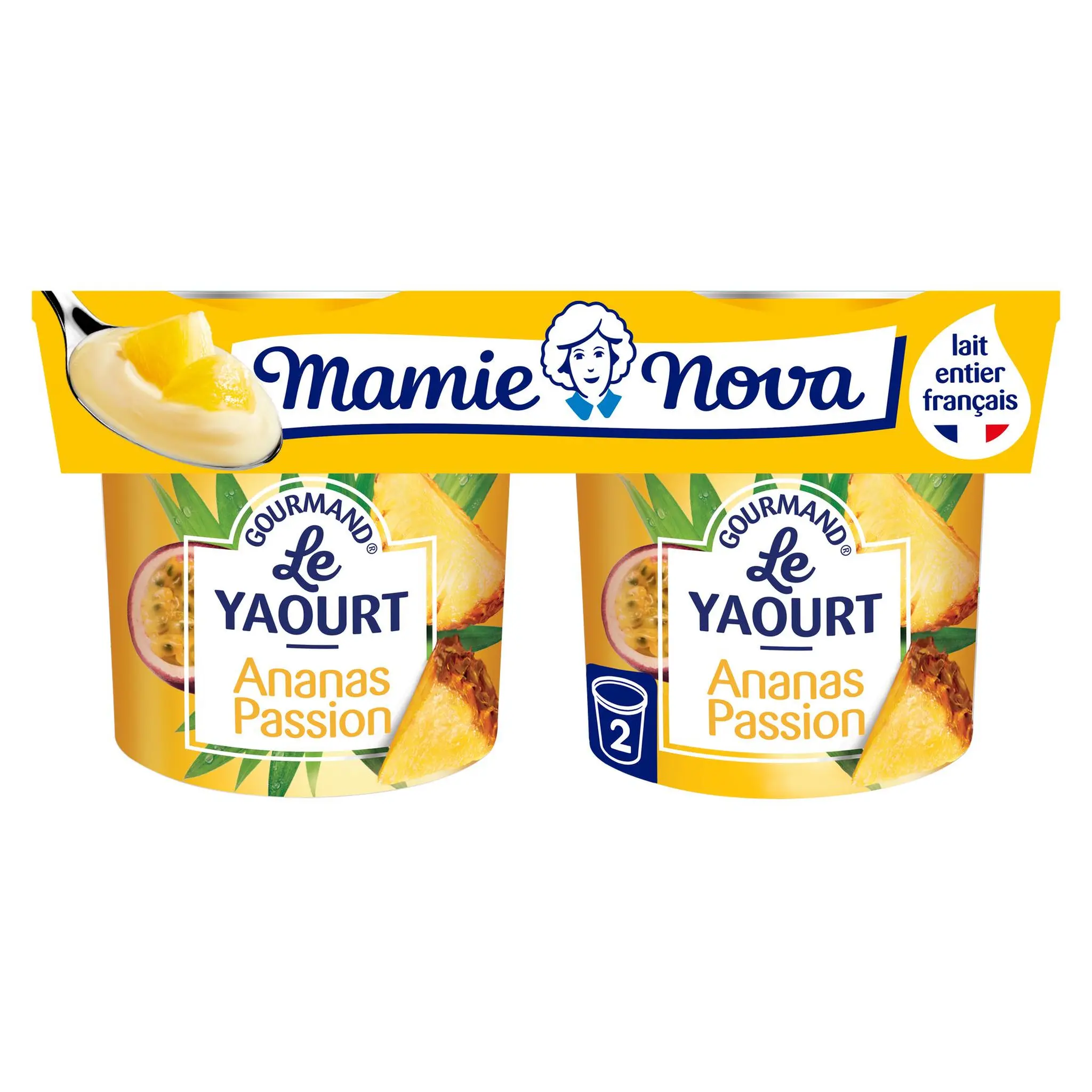 MAMIE NOVA Gourmand Le yaourt aromatisé ananas passion