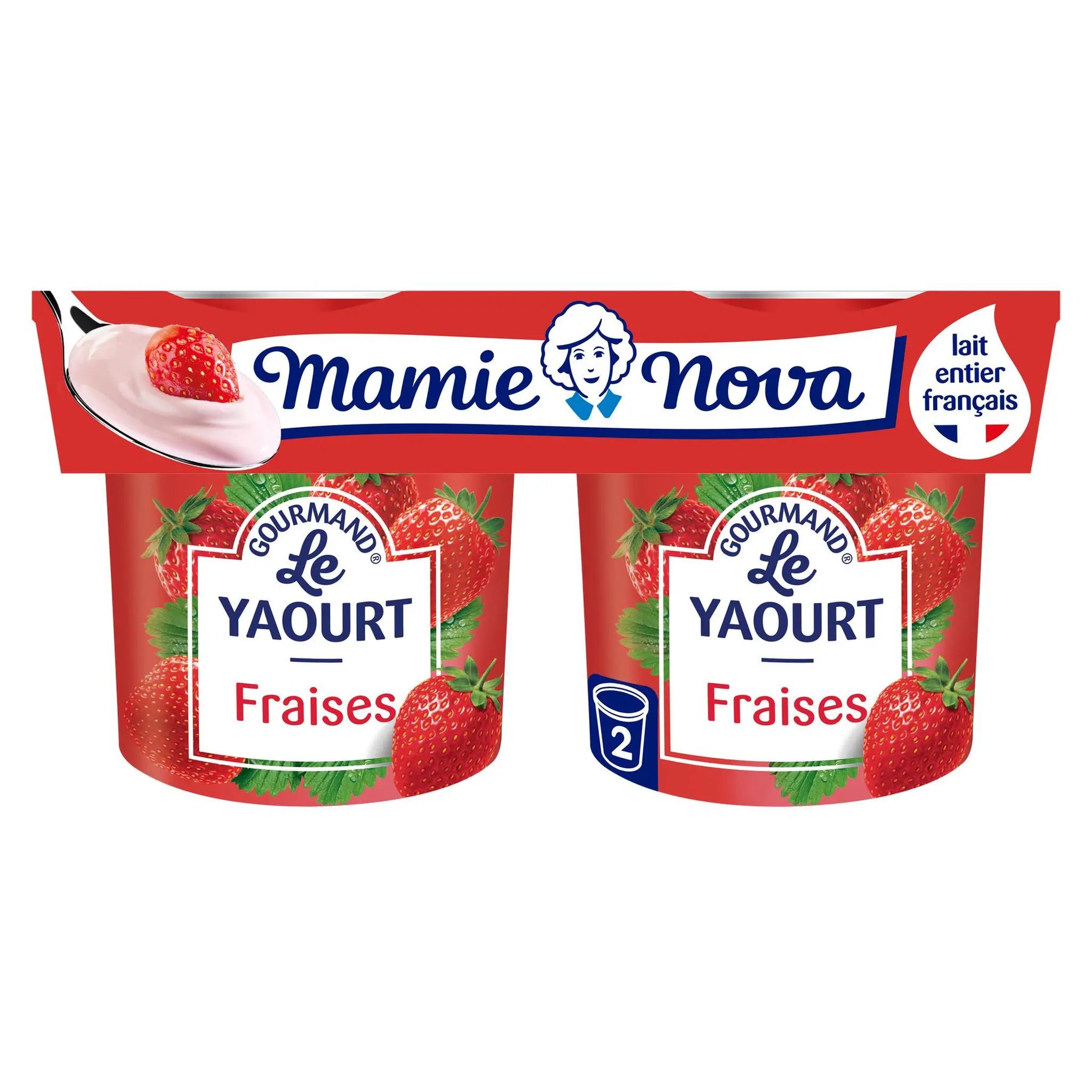 MAMIE NOVA Gourmand Le yaourt aromatisé fraise