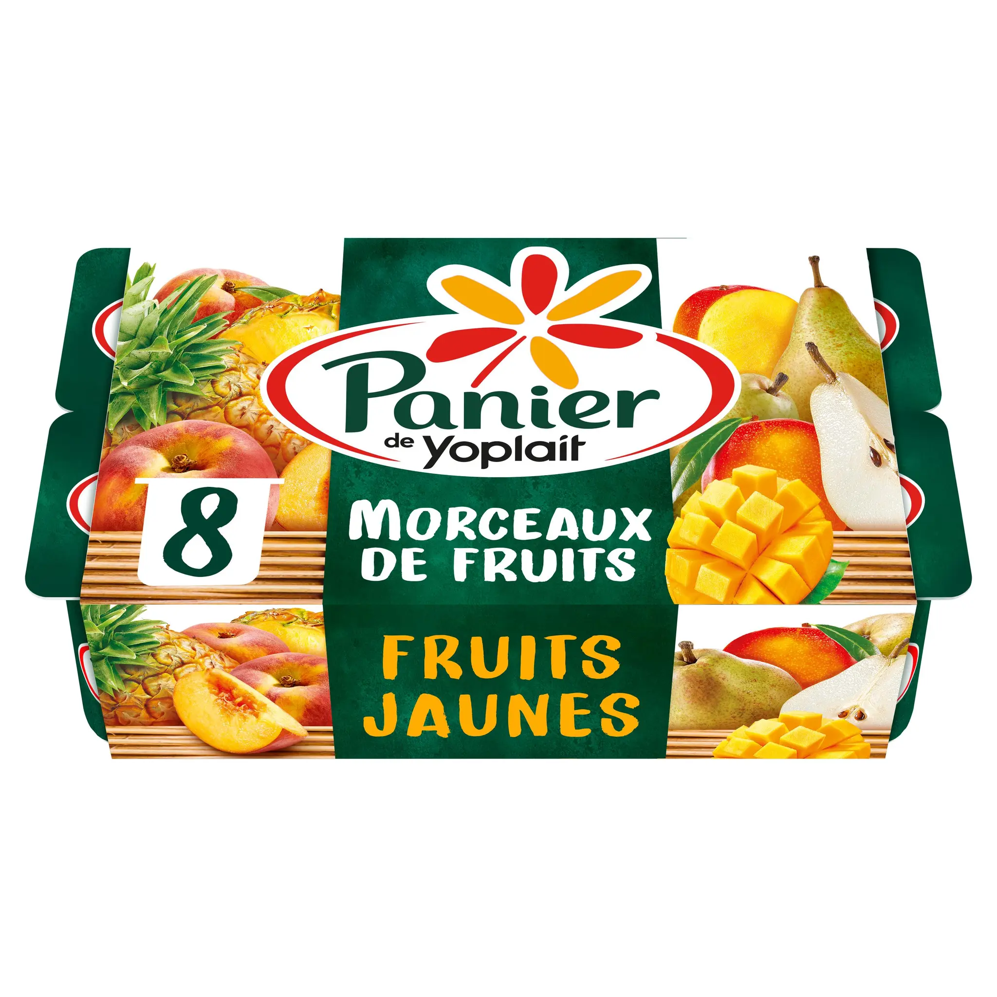 PANIER DE YOPLAIT Yaourt aux fruits jaunes avec morceaux