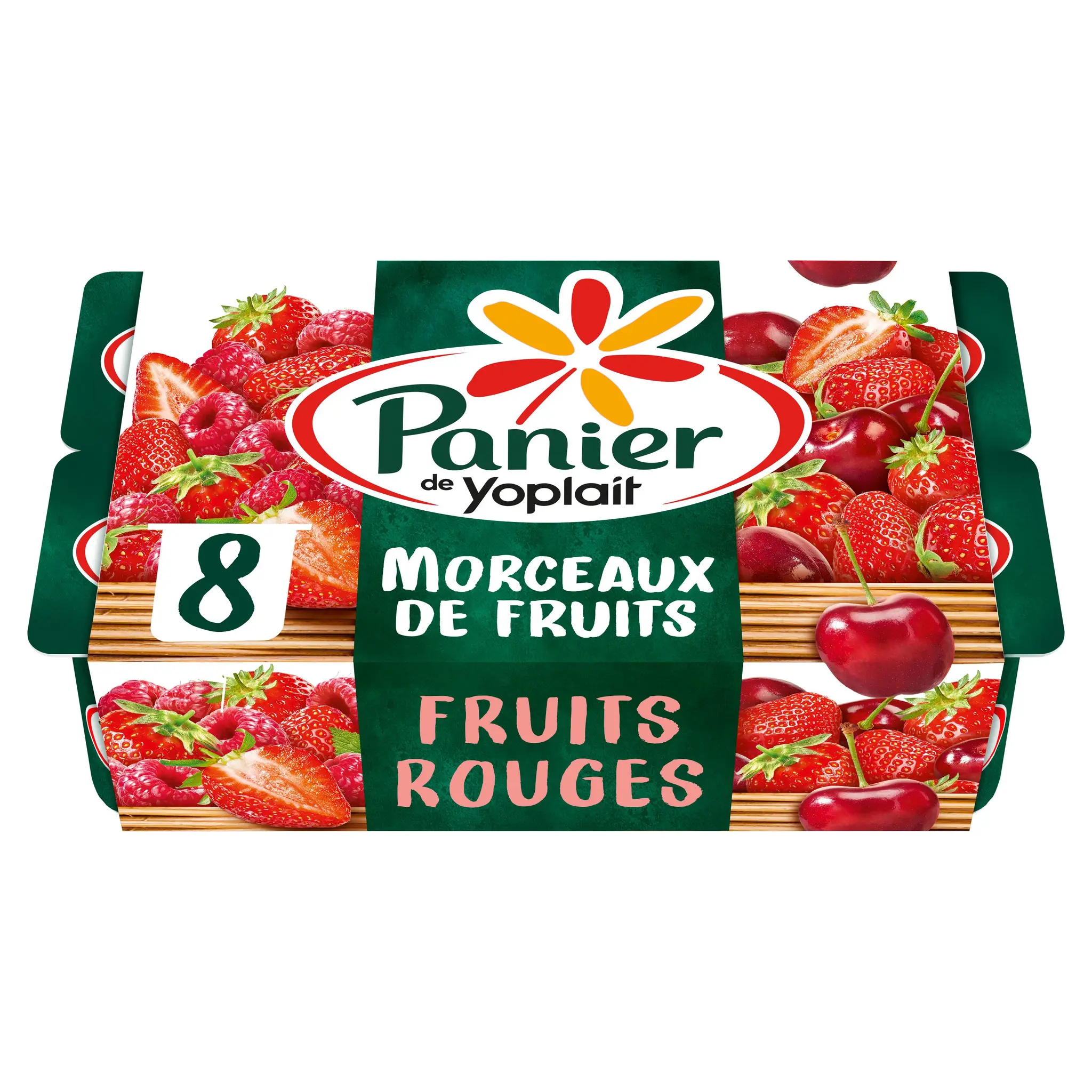 PANIER DE YOPLAIT Yaourt aux fruits rouges avec morceaux