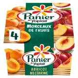 PANIER DE YOPLAIT Yaourt aux fruits abricot et nectarine avec morceaux