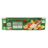 AUCHAN Yaourt aux fruits jaunes pêche abricot ananas poire avec morceaux
