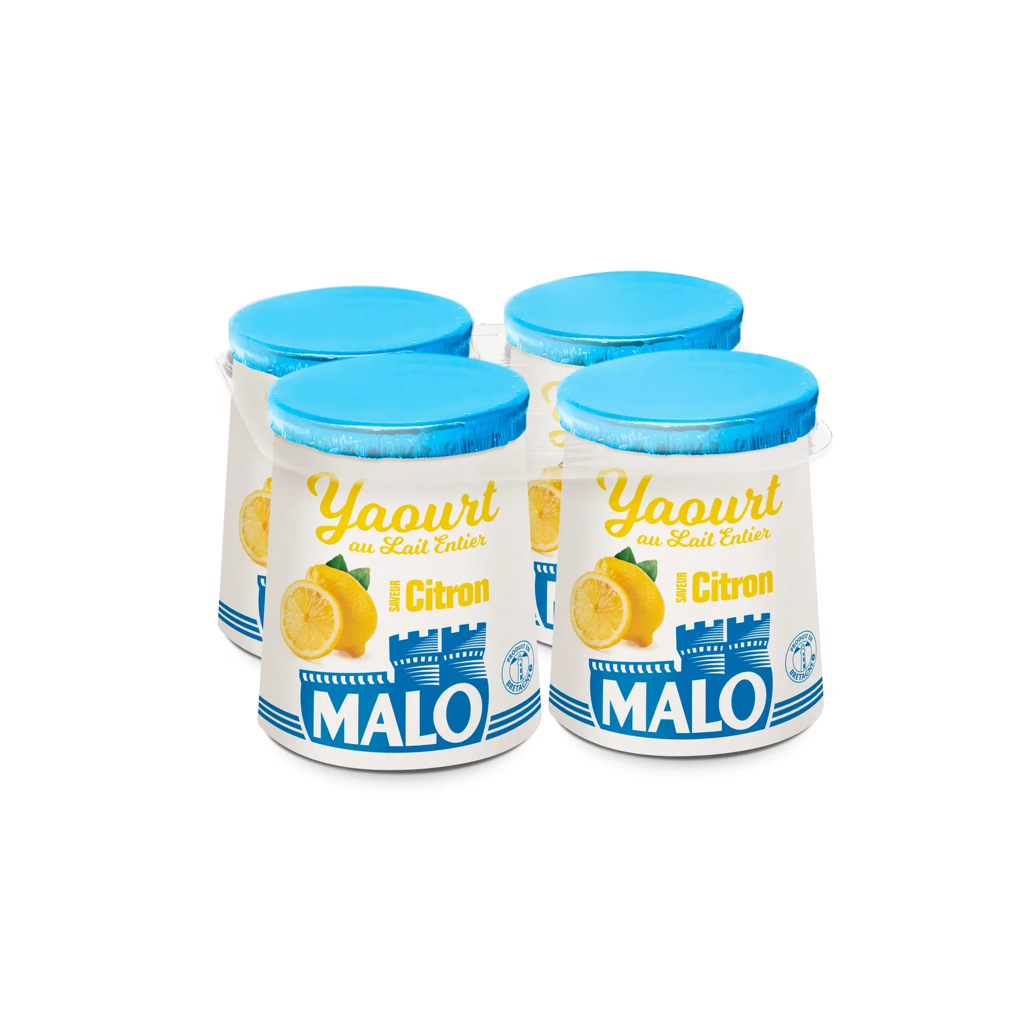 MALO Yaourt au lait entier aromatisé citron