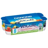 DANONE Velouté Yaourt brassé aux fruits mixés citron myrtille abricot fraise