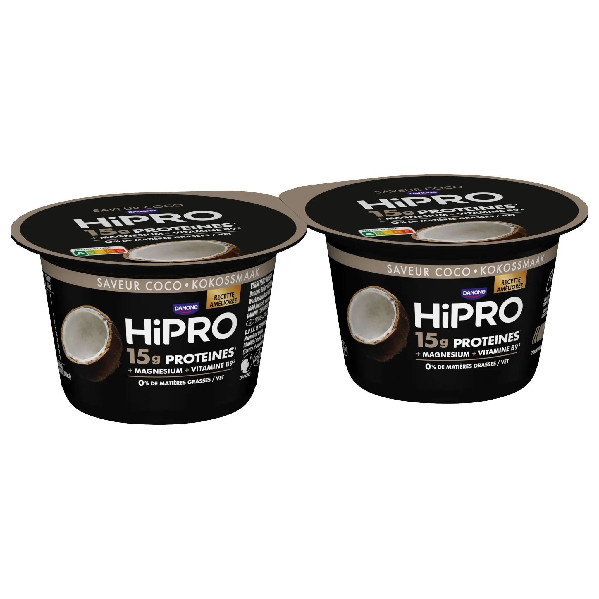 HIPRO Yaourt protéiné saveur coco 0% MG