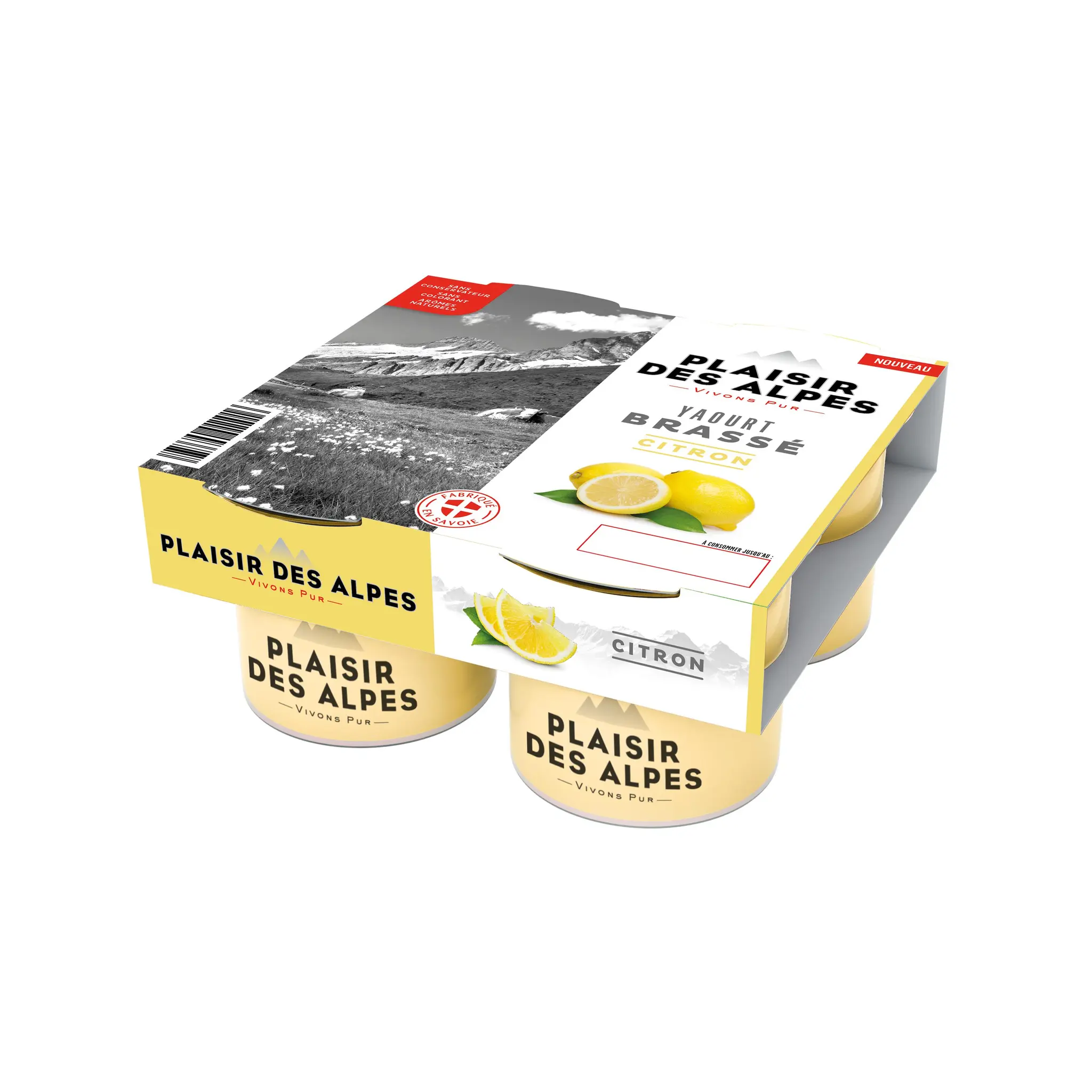 PLAISIR DES ALPES Yaourt brassé au citron