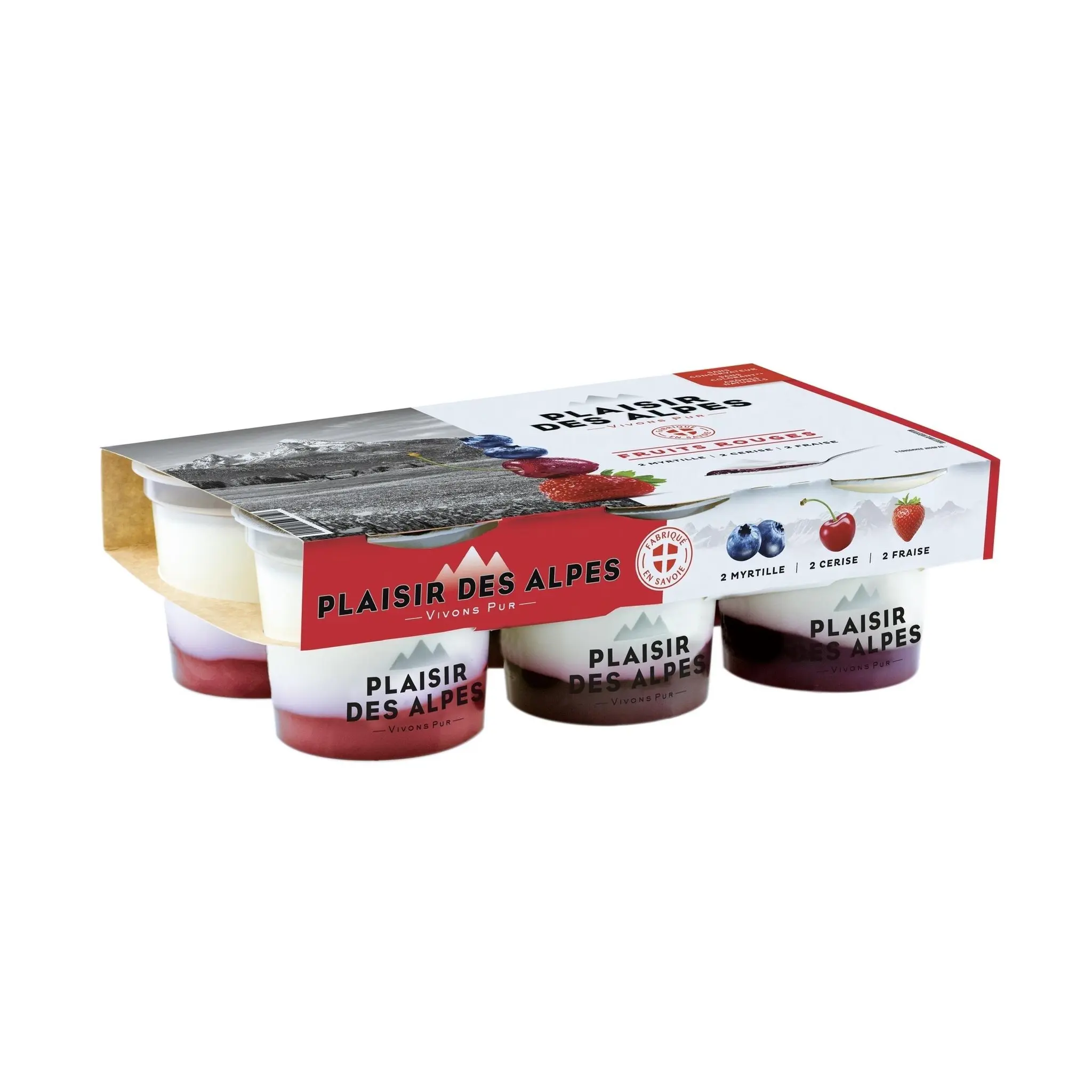 SAVOIE YAOURT Yaourt sucré sur lit de fruits rouges