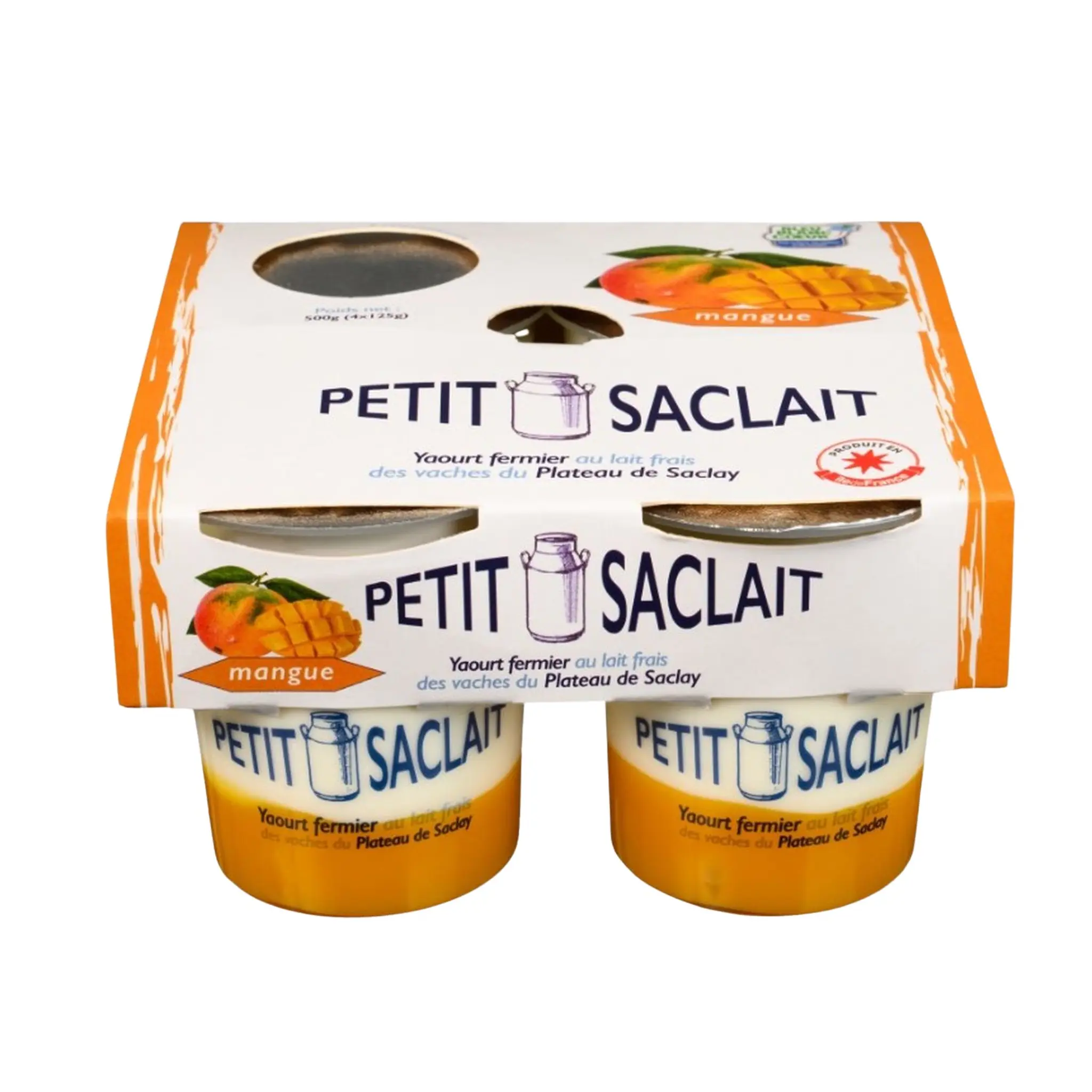 PETIT SACLAIT Yaourt fermier sur lit de mangue