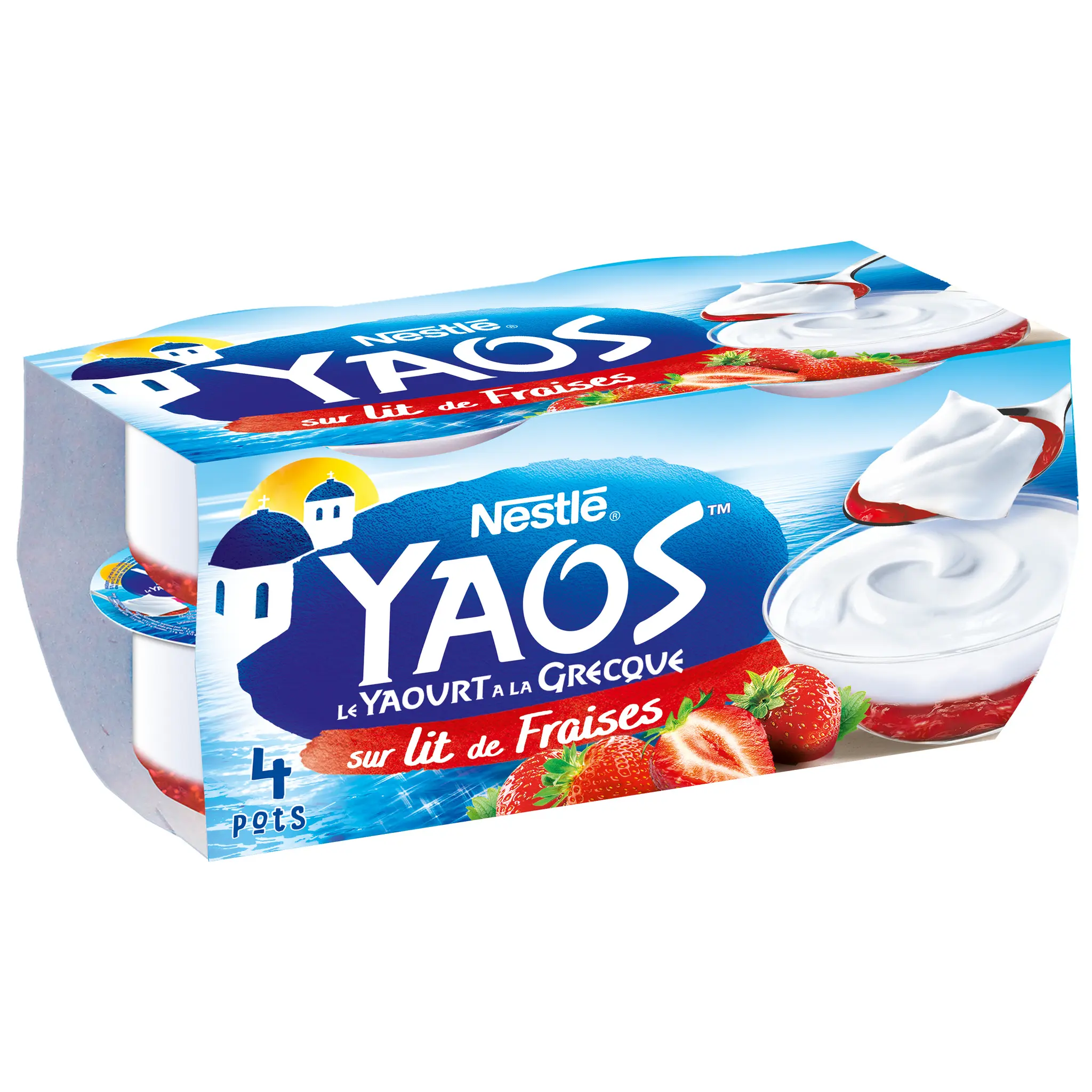 NESTLE Yaourt à la grecque sur lit de fraises