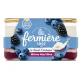 LA FERMIERE Yaourt brassé mûre myrtille