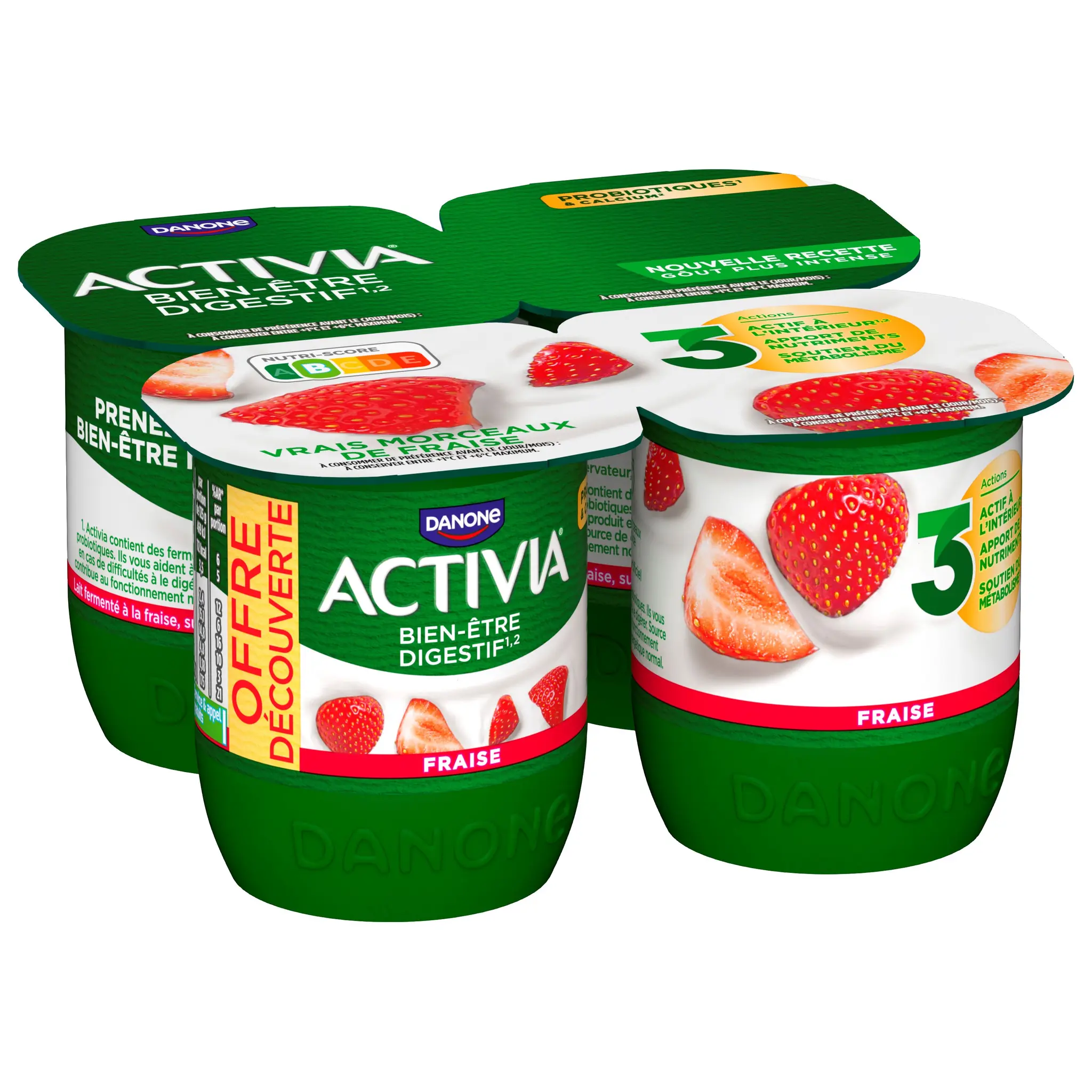 ACTIVIA Yaourt au bifidus à la fraise