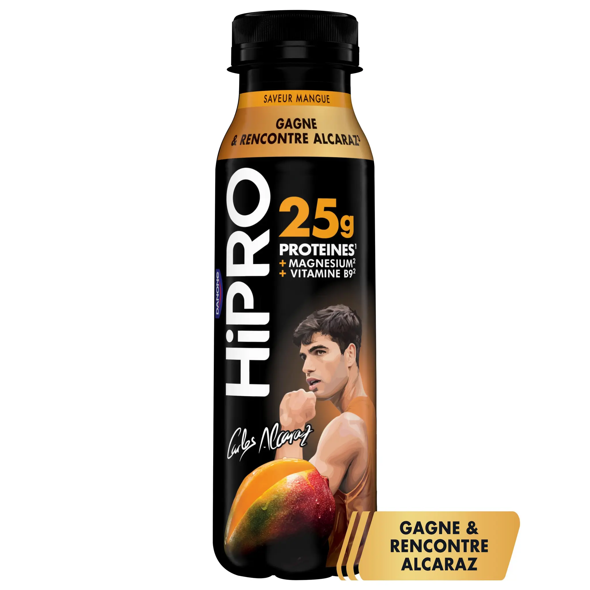 HIPRO Yaourt à boire protéiné saveur mangue 0% MG
