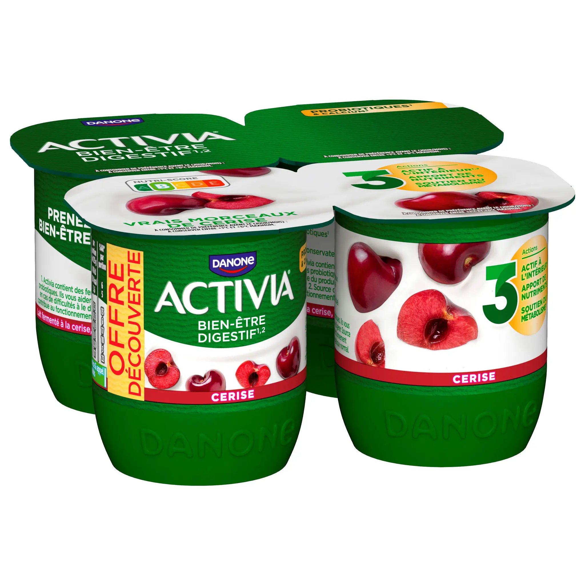 ACTIVIA Yaourt au bifidus à la cerise