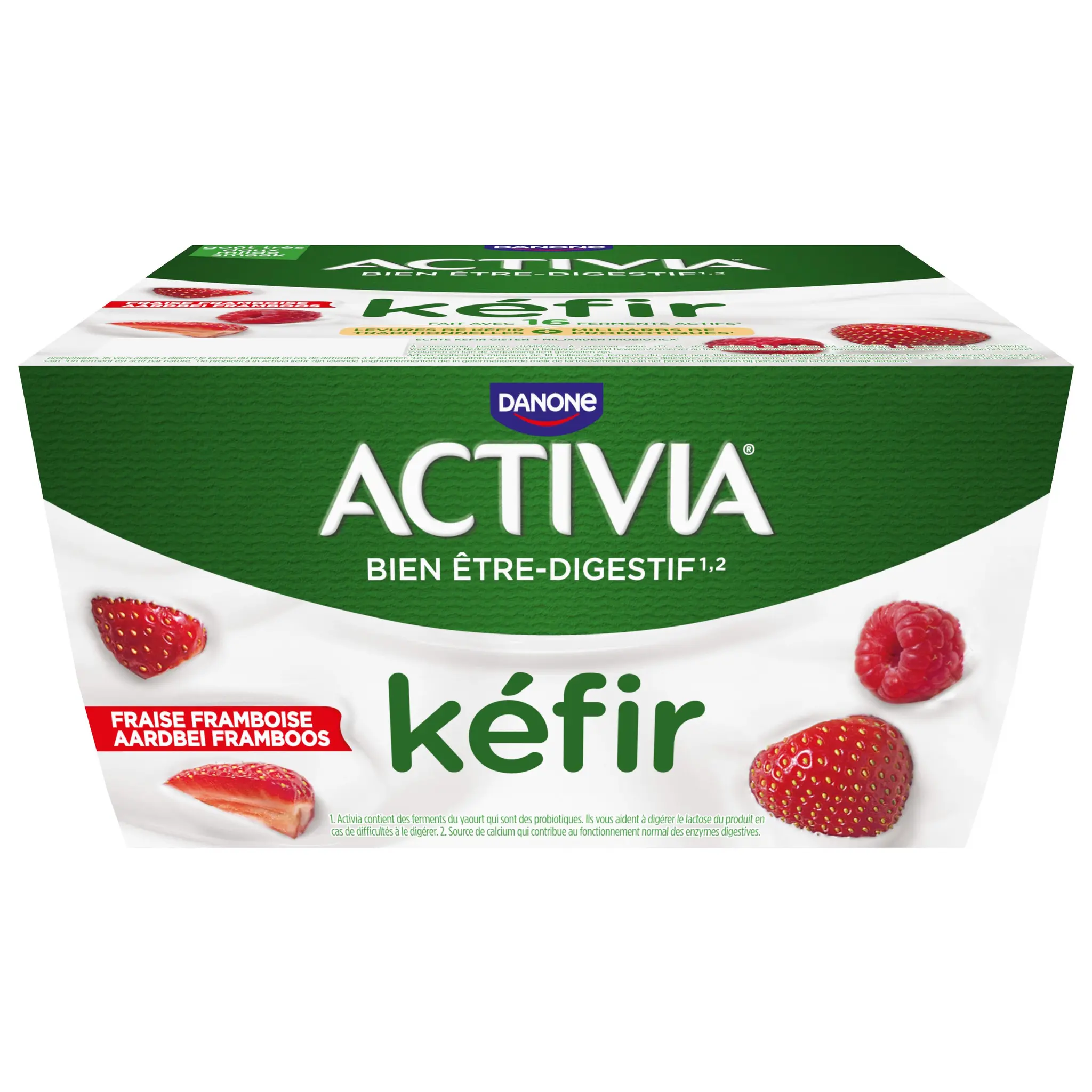 DANONE Activia Kéfir fraise et framboise