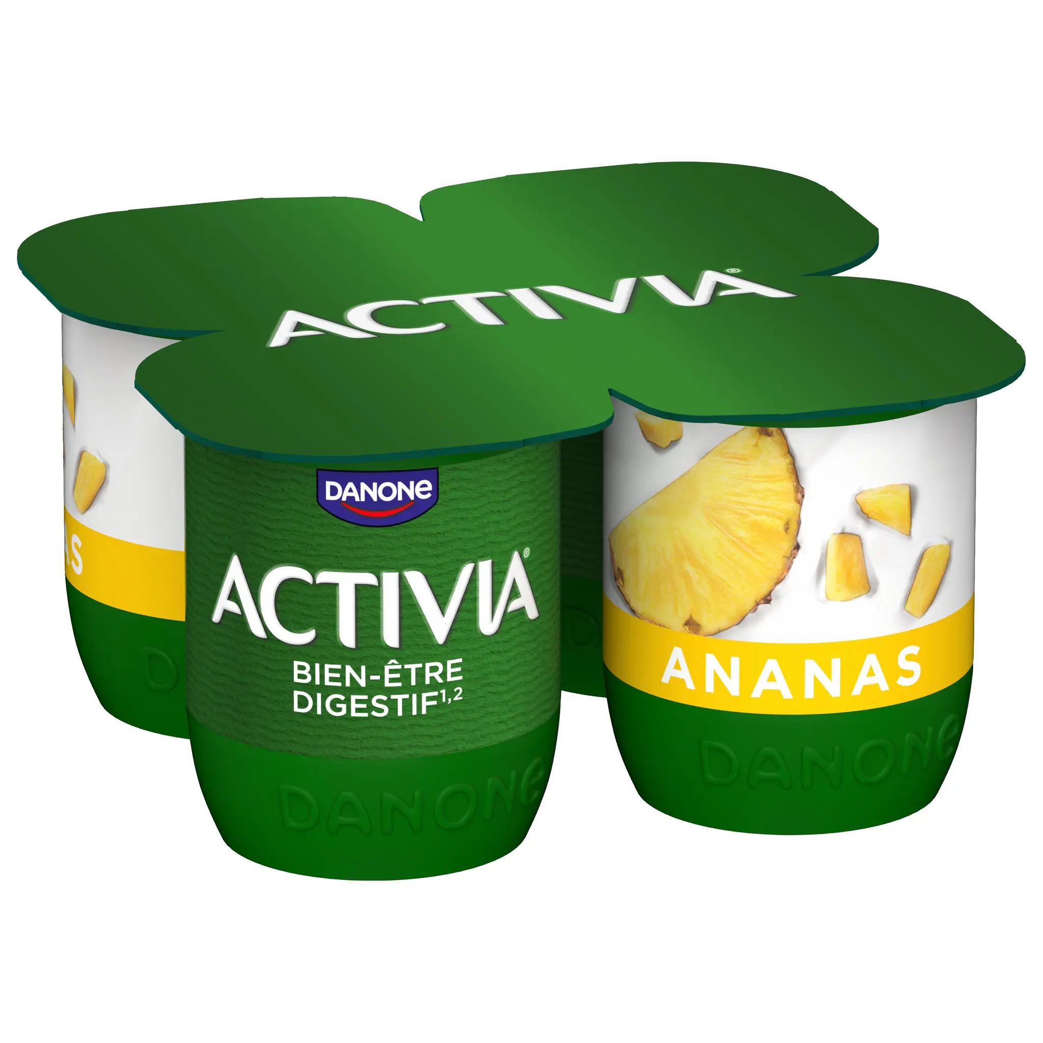 ACTIVIA Probiotiques - Yaourt au bifidus à l'ananas