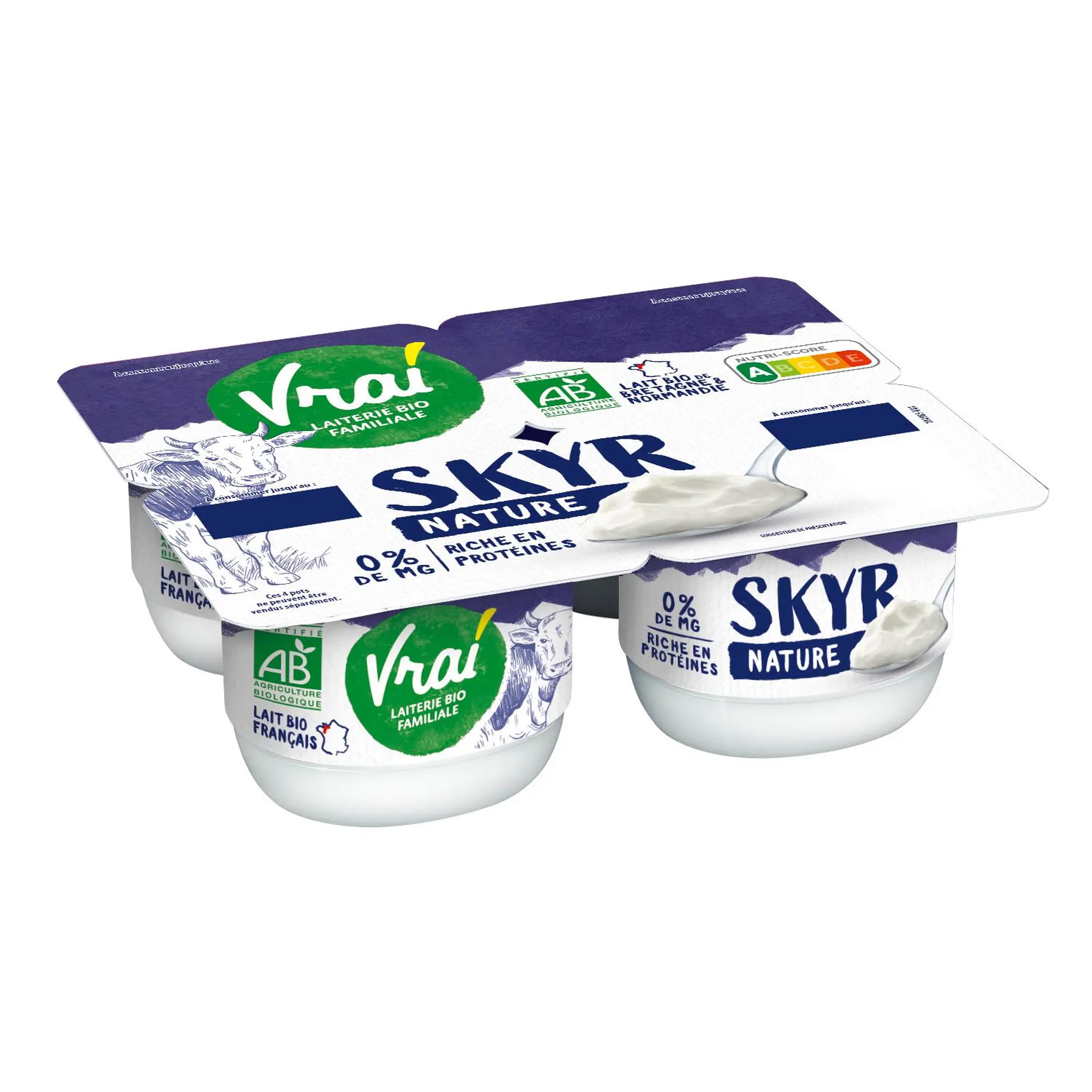 VRAI Skyr nature 0% MG bio