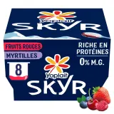 YOPLAIT Skyr fruits rouges myrtilles 0% recette islandaise