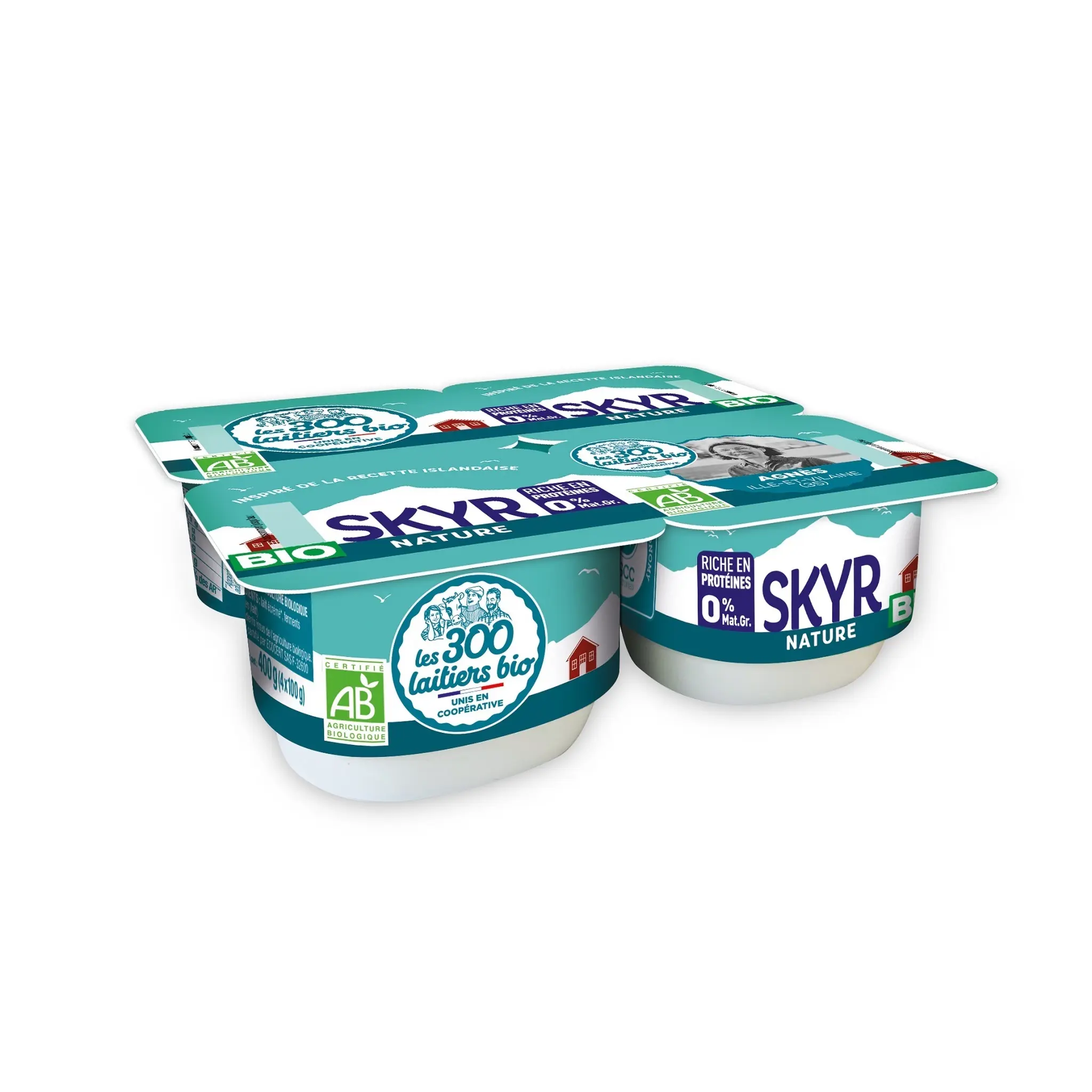 LES 300 LAITIERS BIO Skyr nature