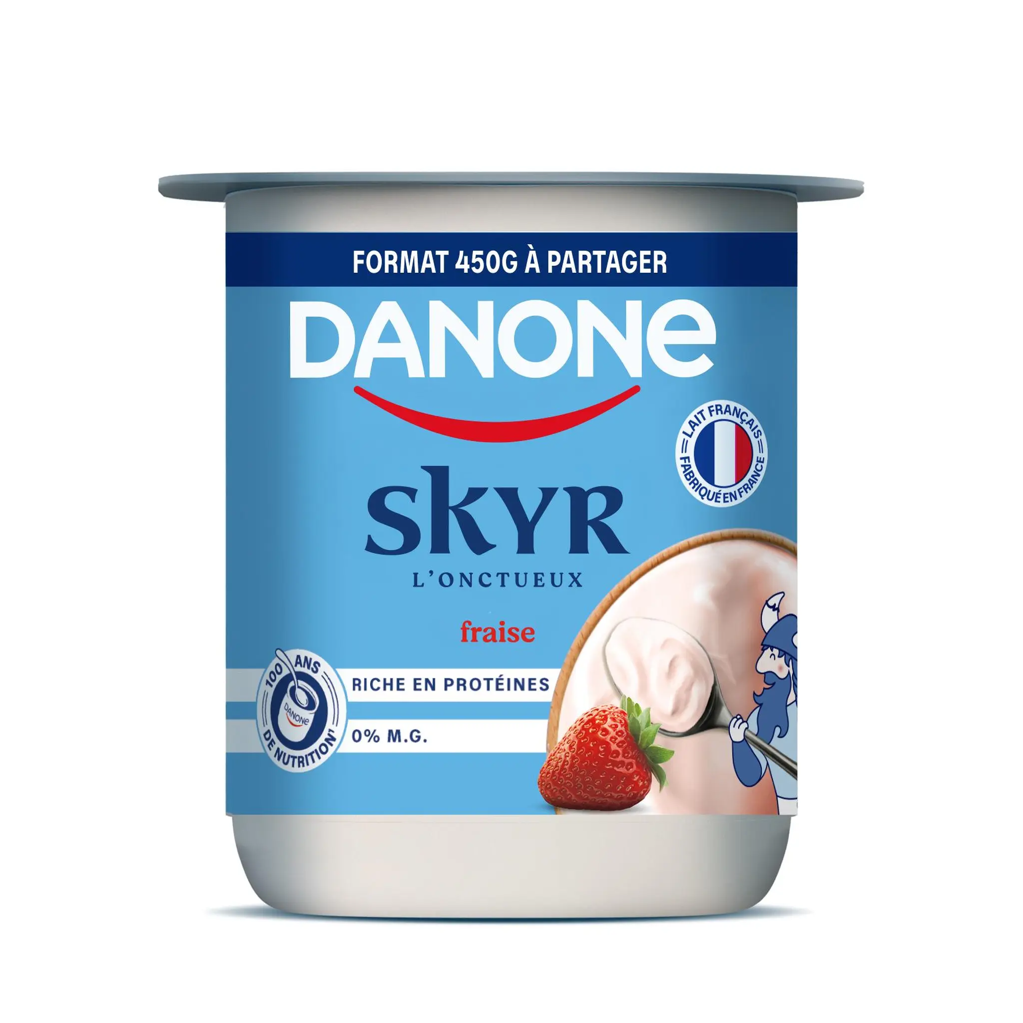 DANONE Skyr à la fraise 0% MG