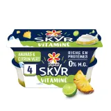 YOPLAIT Skyr sur lit d'ananas citron vert