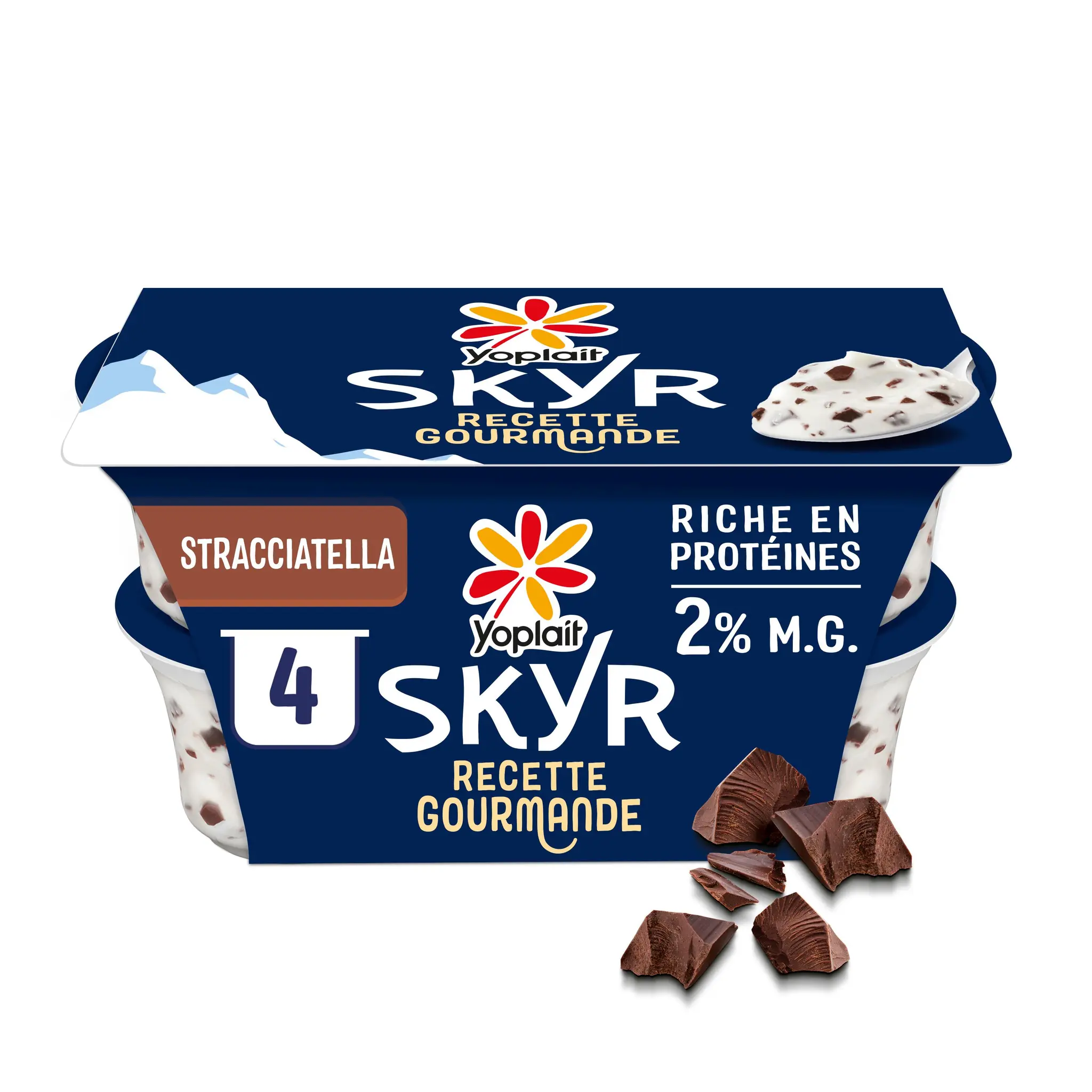 YOPLAIT Skyr saveur stracciatella recette islandaise