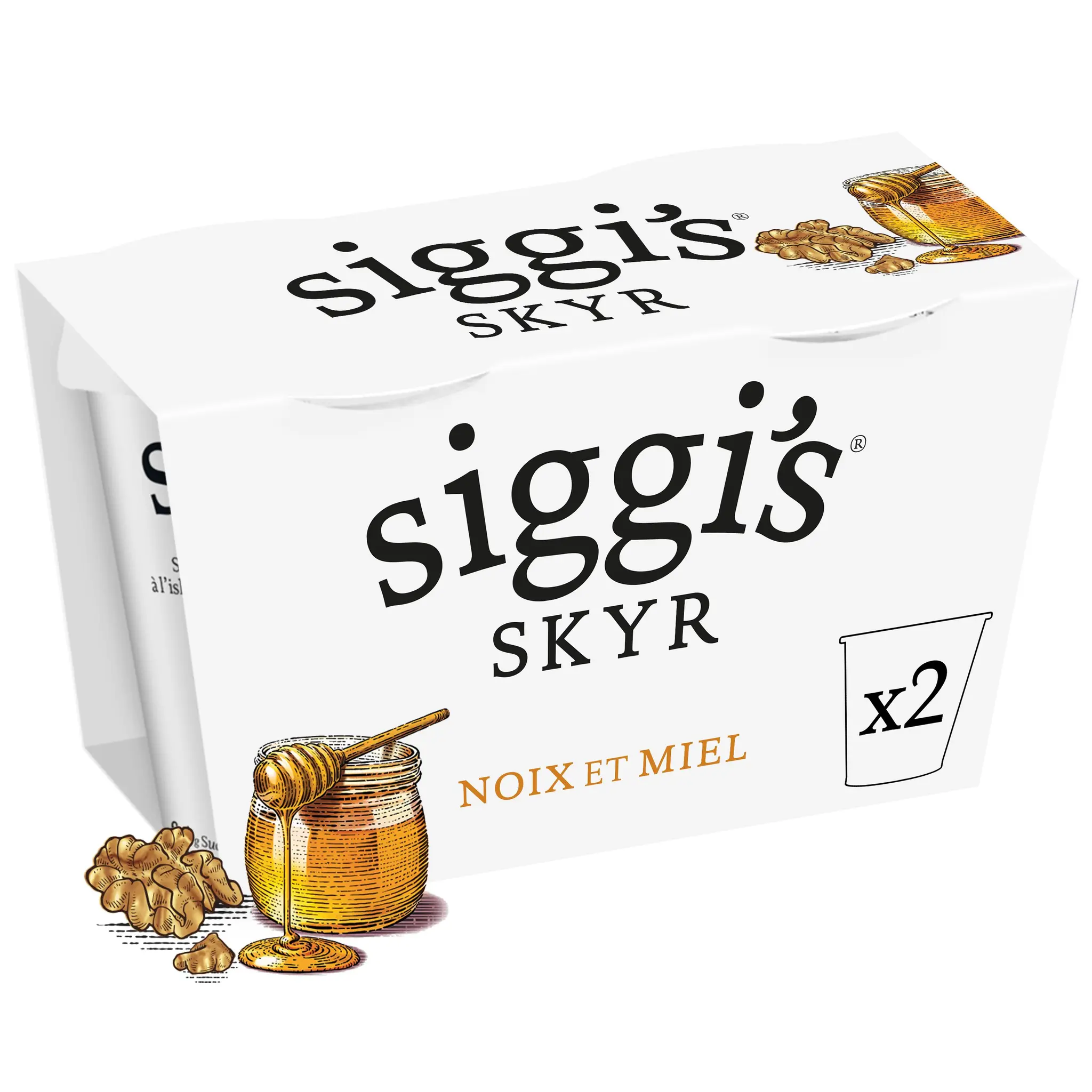 SIGGI'S Skyr & céréales à l'islandaise noix et miel 2%MG