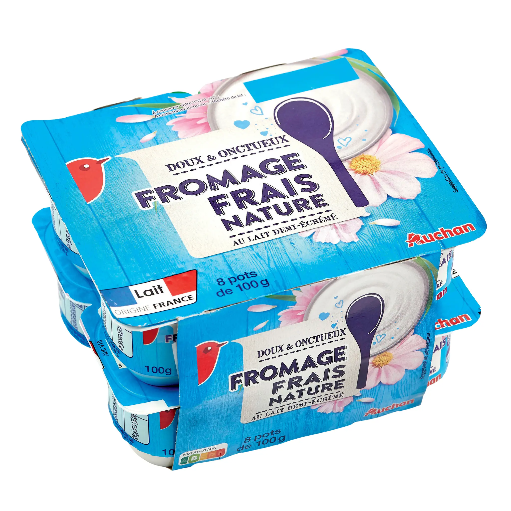 AUCHAN Fromage blanc 3.7% MG