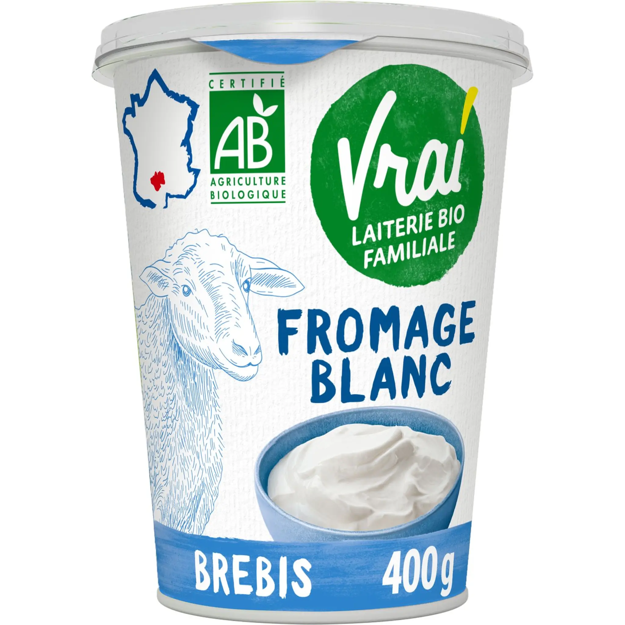 VRAI Fromage blanc au lait de brebis bio