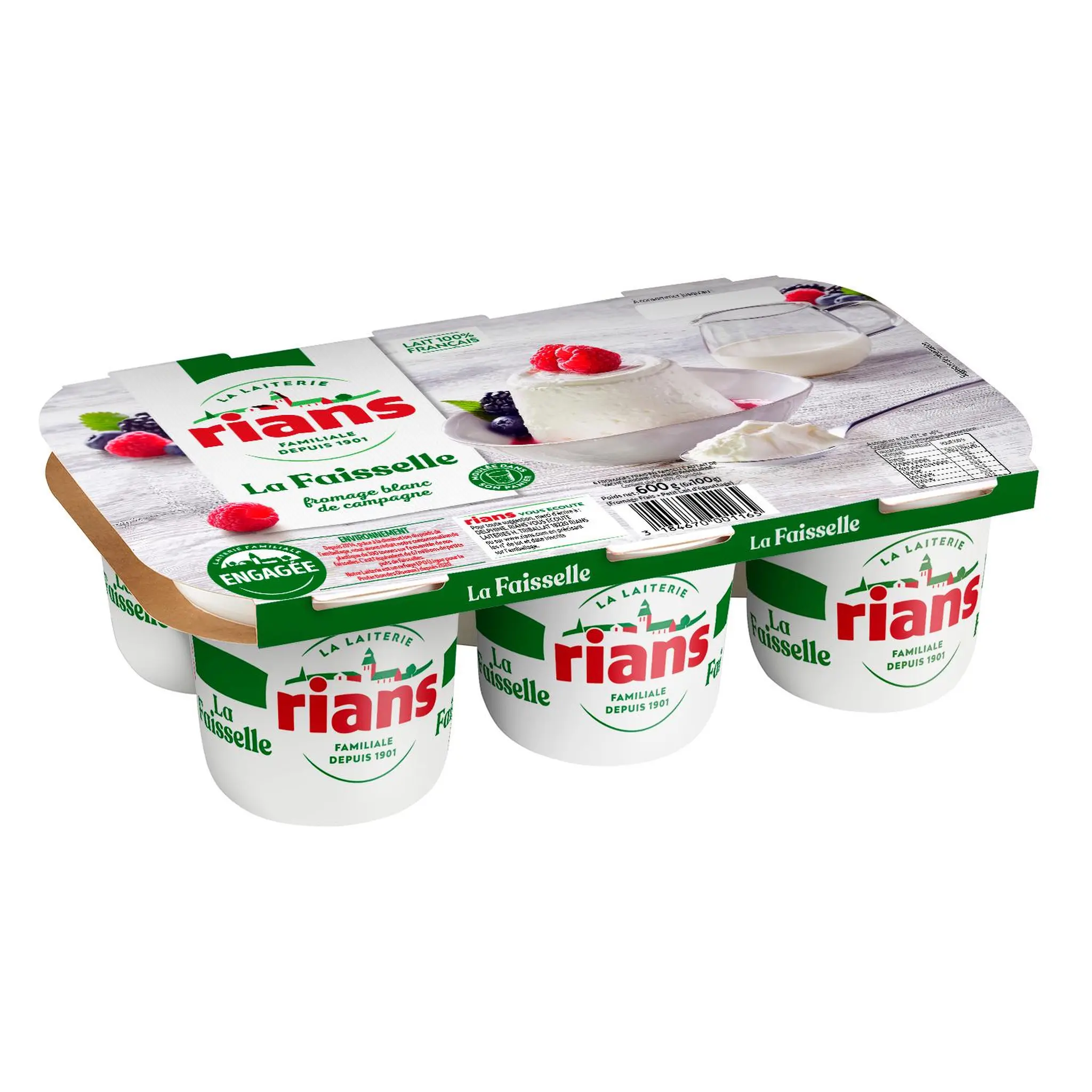 RIANS Mini faisselle fromage blanc moulé