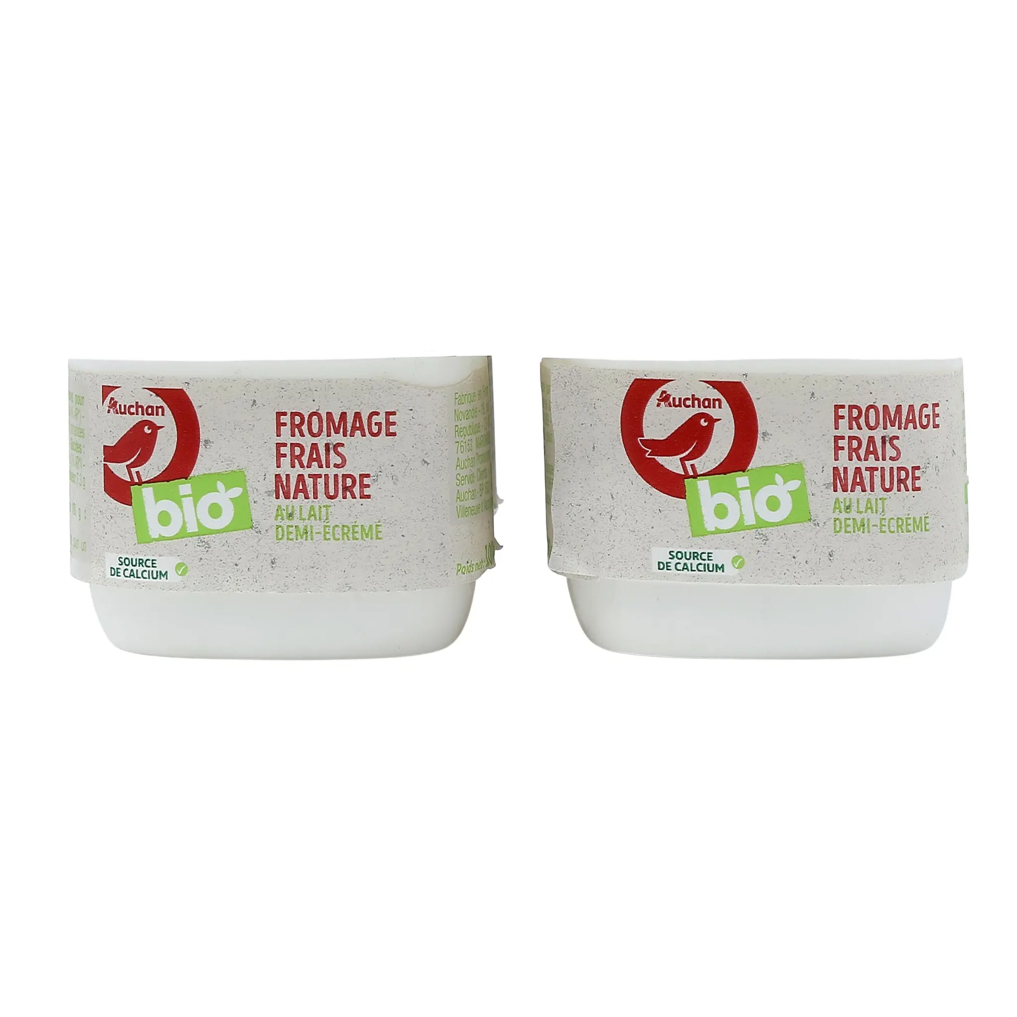 AUCHAN BIO Fromage frais nature