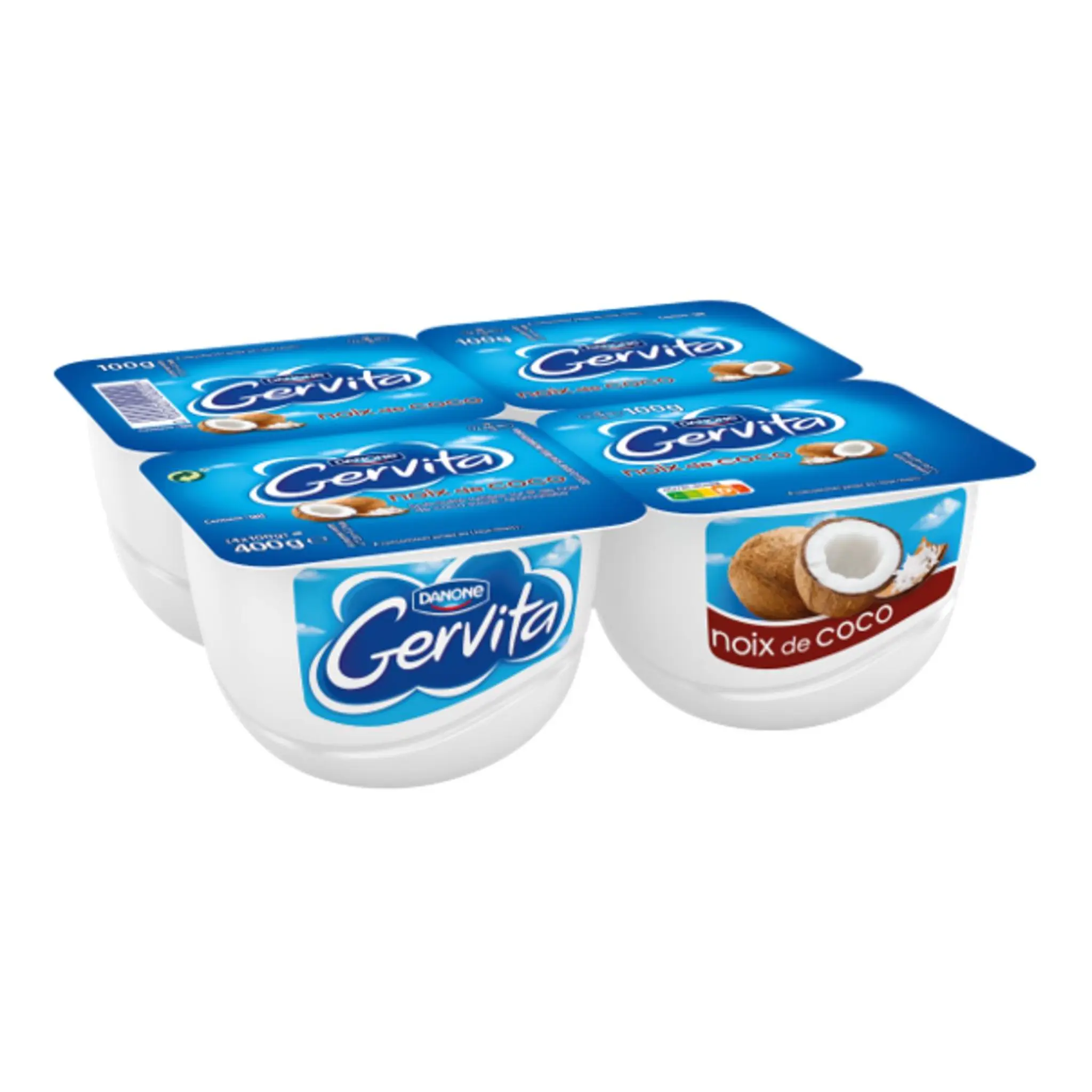 GERVITA Fromage blanc mousse noix de coco