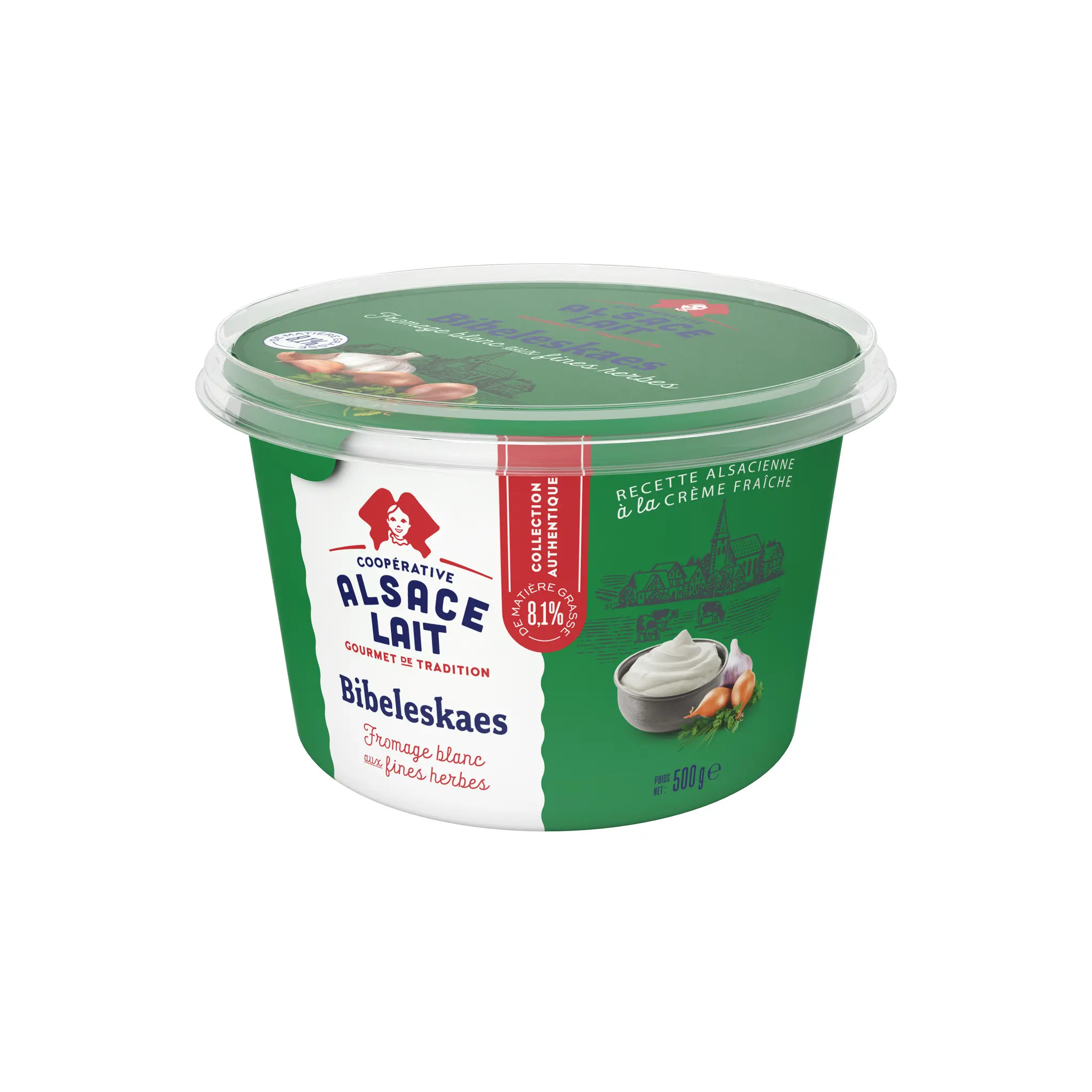 ALSACE LAIT BIBELESKAES - Fromage blanc aux fines herbes