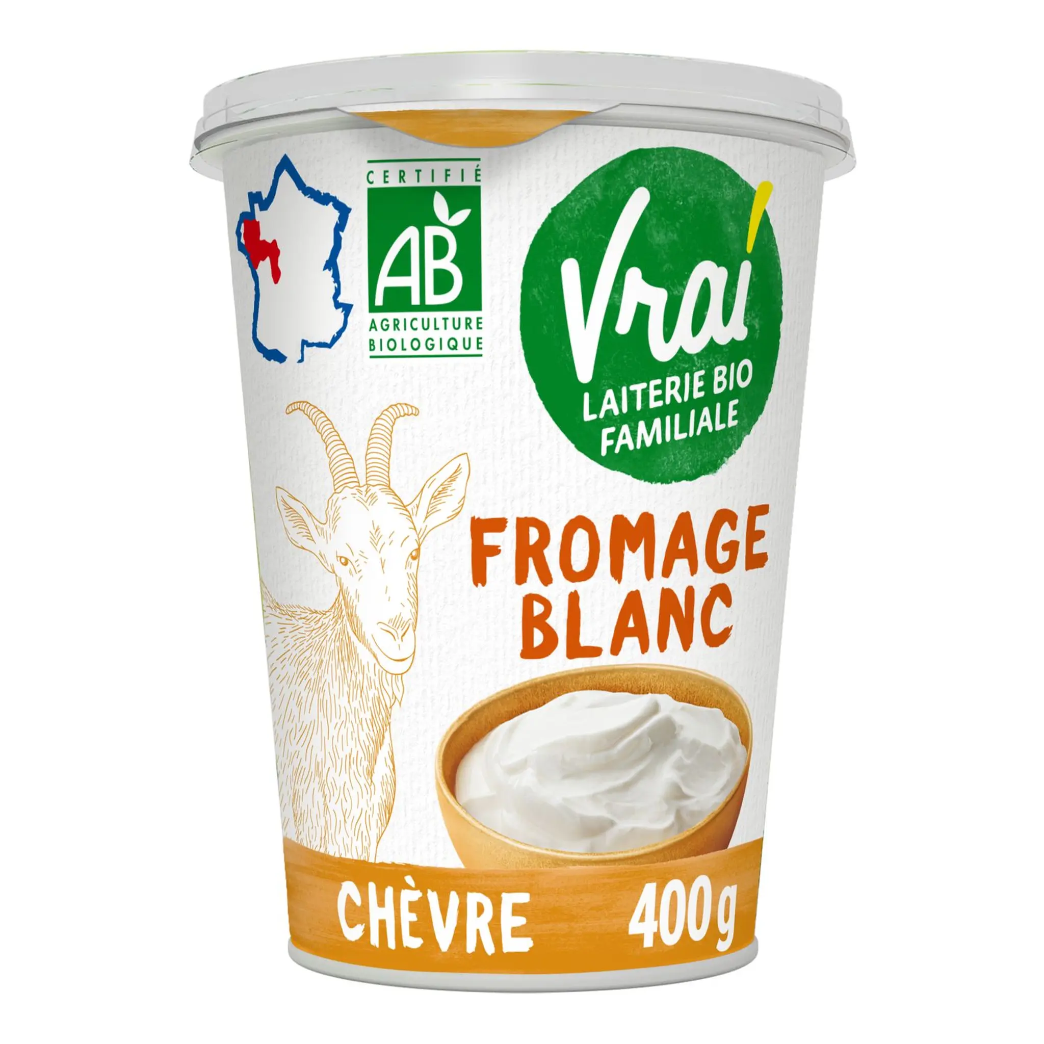VRAI Fromage blanc au lait de chèvre bio