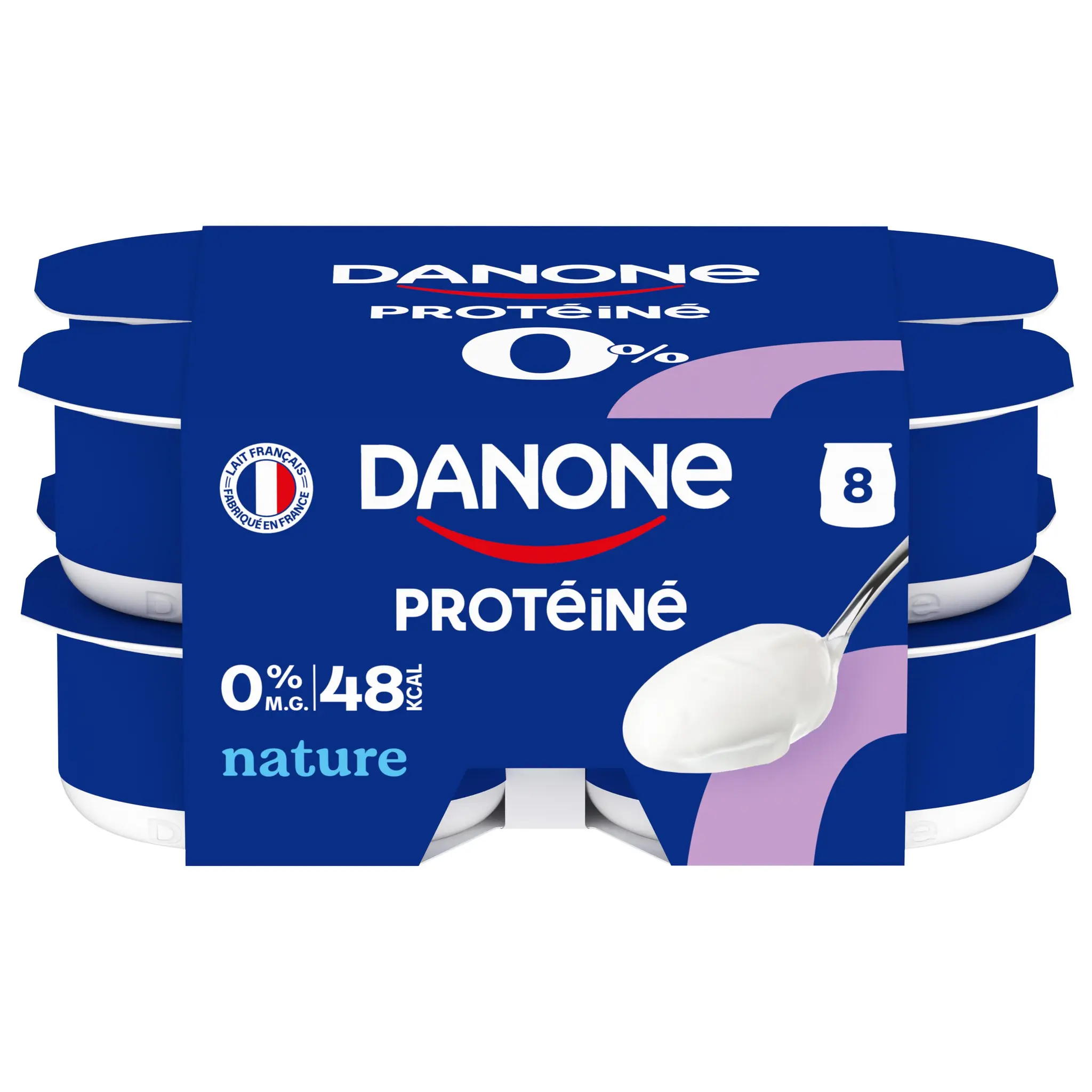 DANONE Protéiné Fromage blanc nature 0% MG