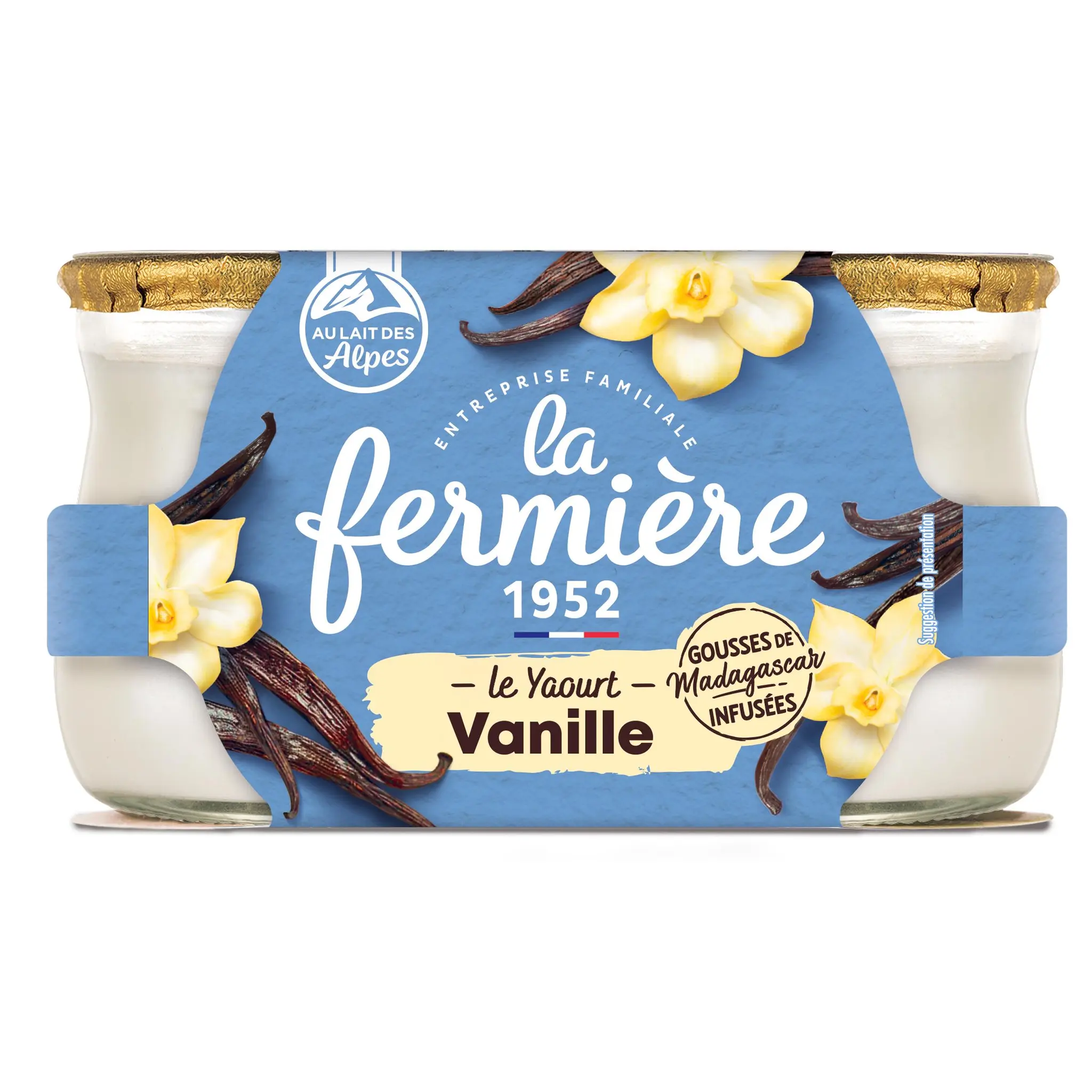 LA FERMIERE Yaourt à la vanille de Madagascar