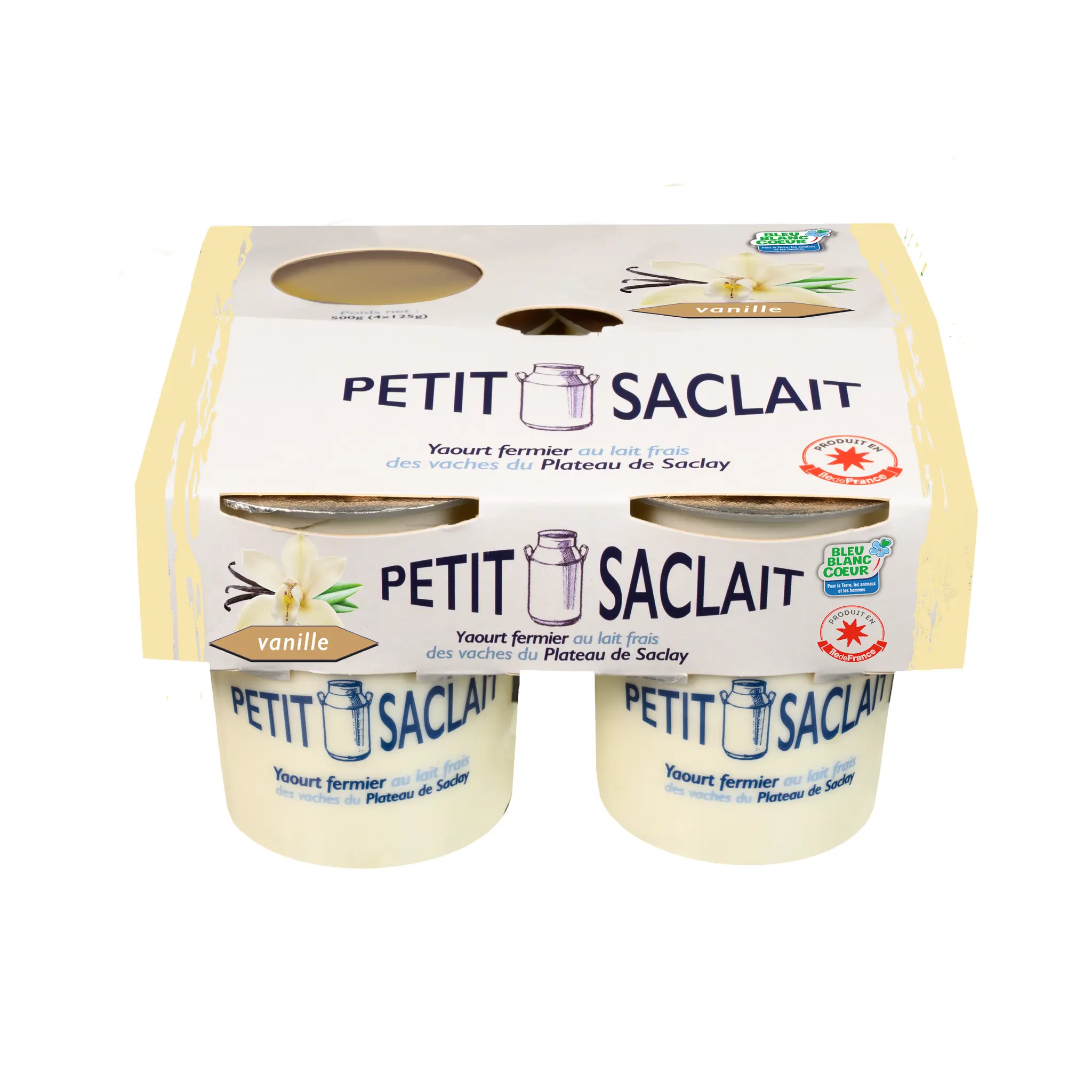 PETIT SACLAIT Yaourt fermier au lait frais à la vanille