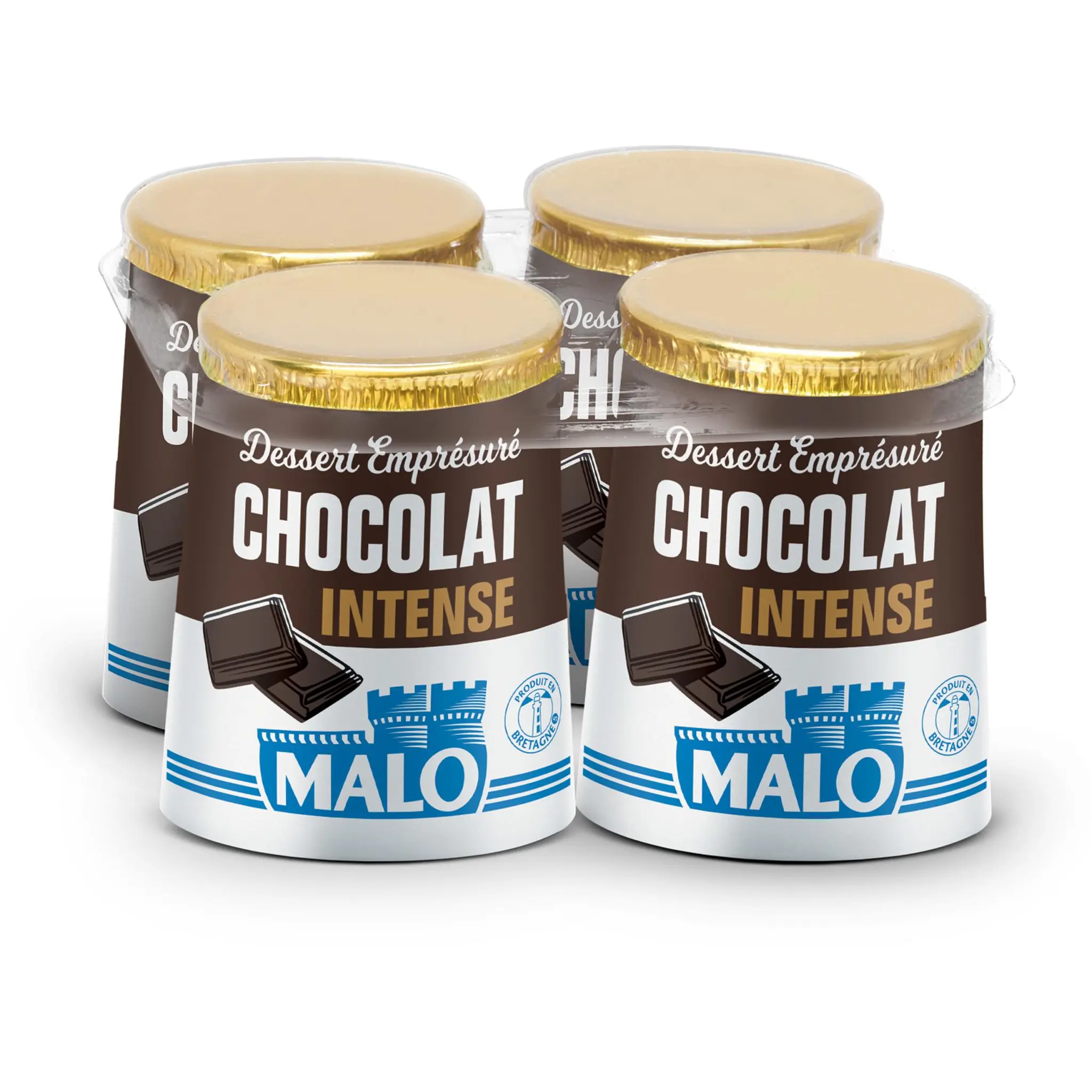 MALO Dessert emprésuré aromatisé chocolat intense