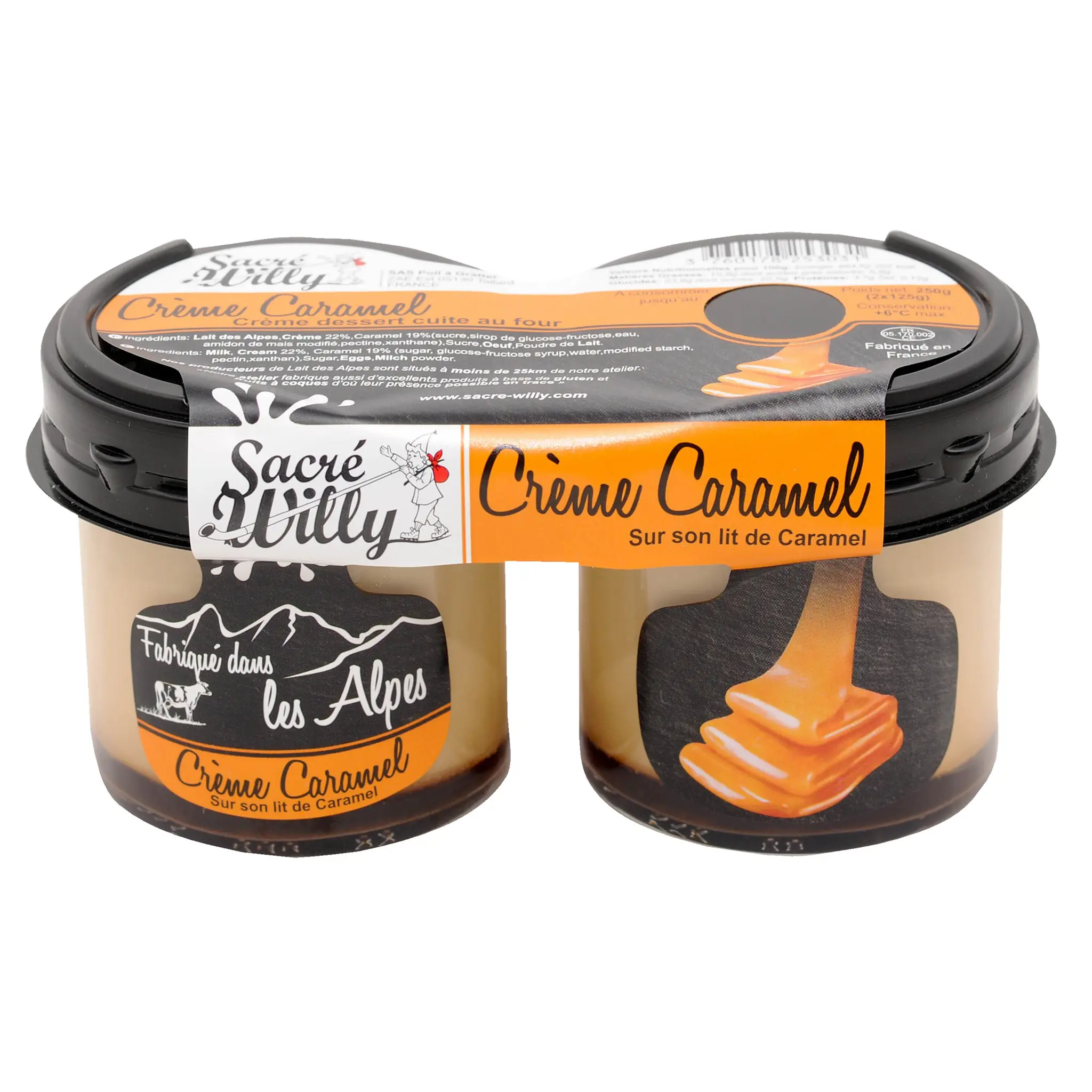 SACRE WILLY Crème caramel sur lit de caramel