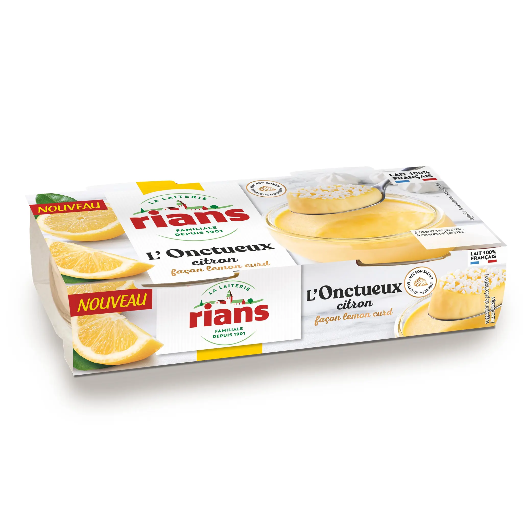 RIANS Crème dessert onctueux citron façon lemon curd