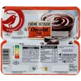 AUCHAN Crème dessert chocolat noir