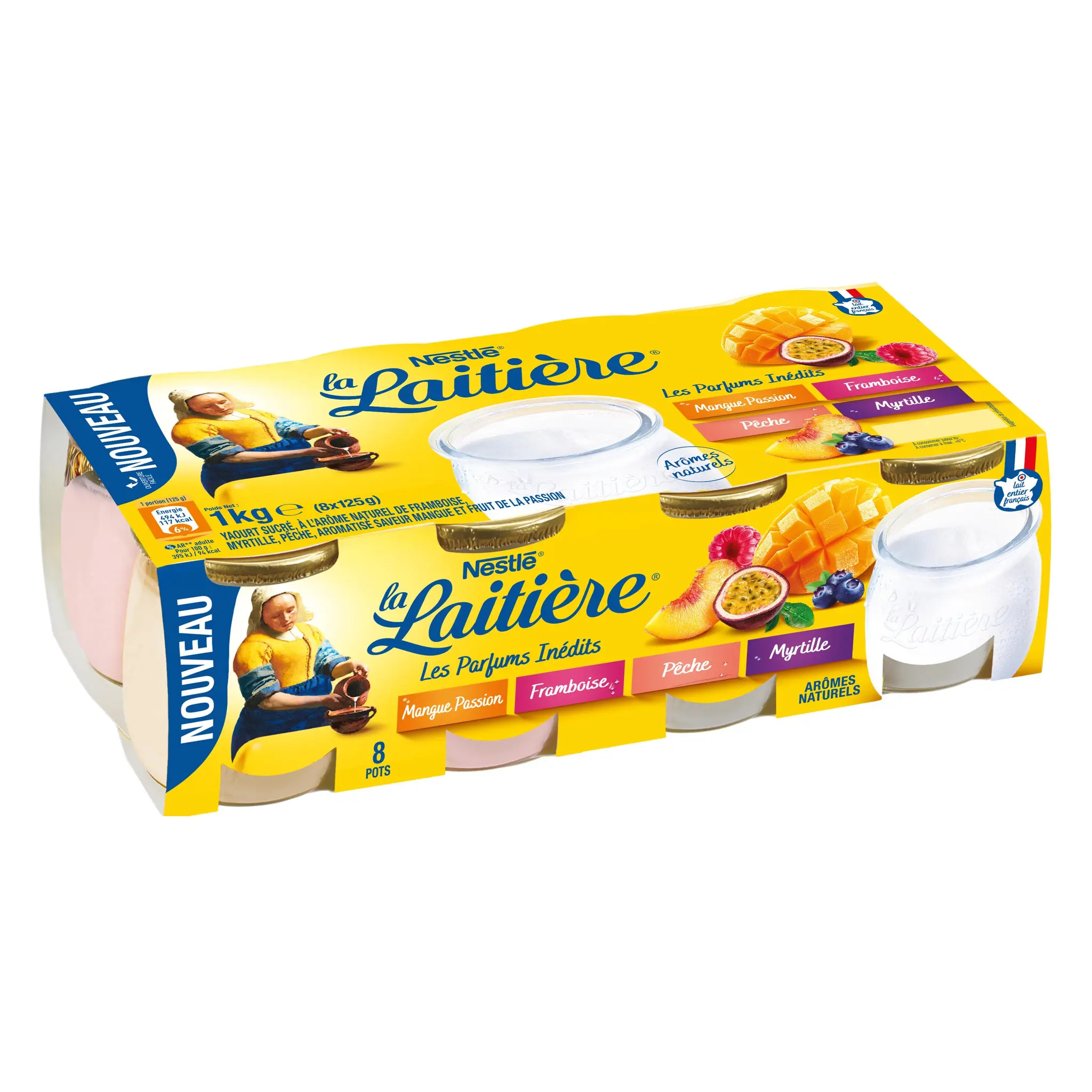 LA LAITIERE Yaourt aromatisé fruits panaché