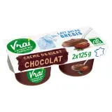 VRAI Crème dessert au lait de brebis au chocolat bio