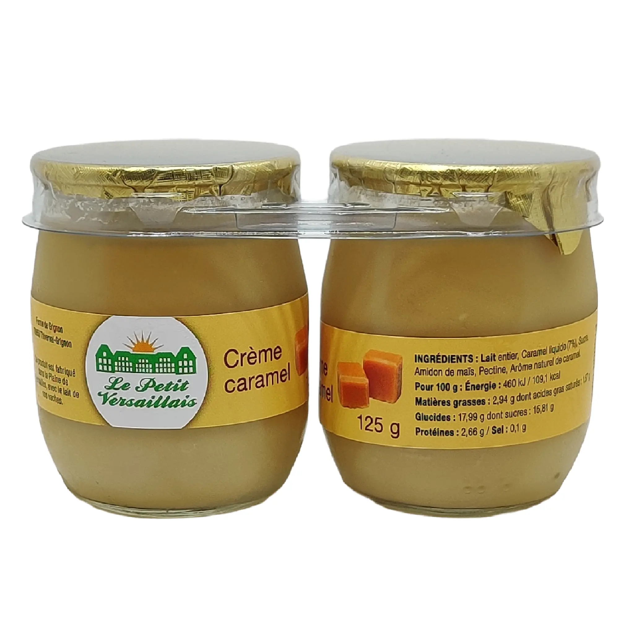 LE PETIT VERSAILLAIS Crème dessert au caramel