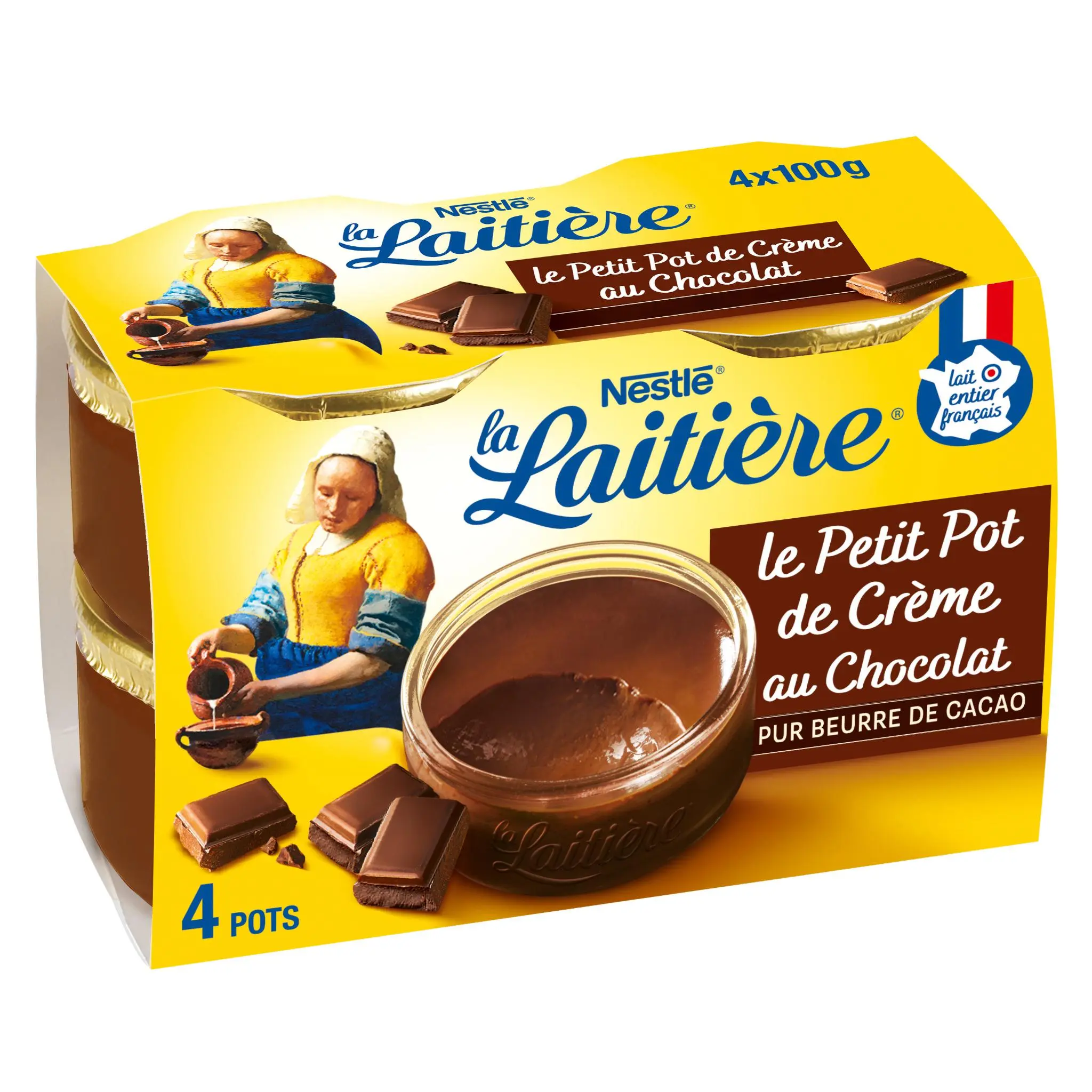 LA LAITIERE Petit pot de crème au chocolat