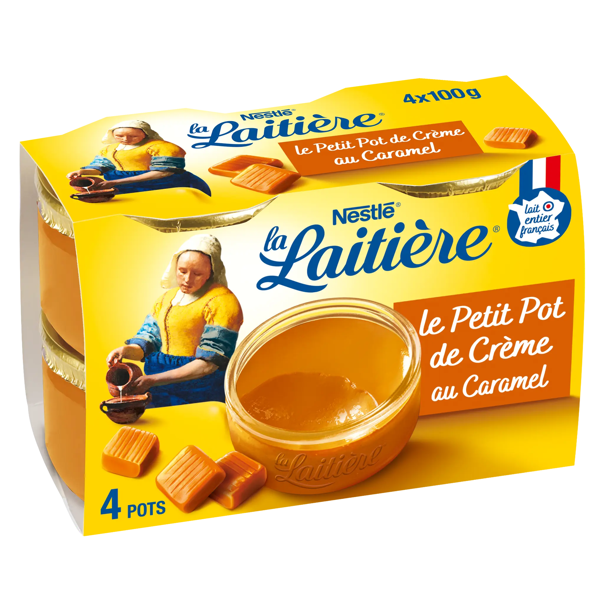 LA LAITIERE Petit pot de crème au caramel