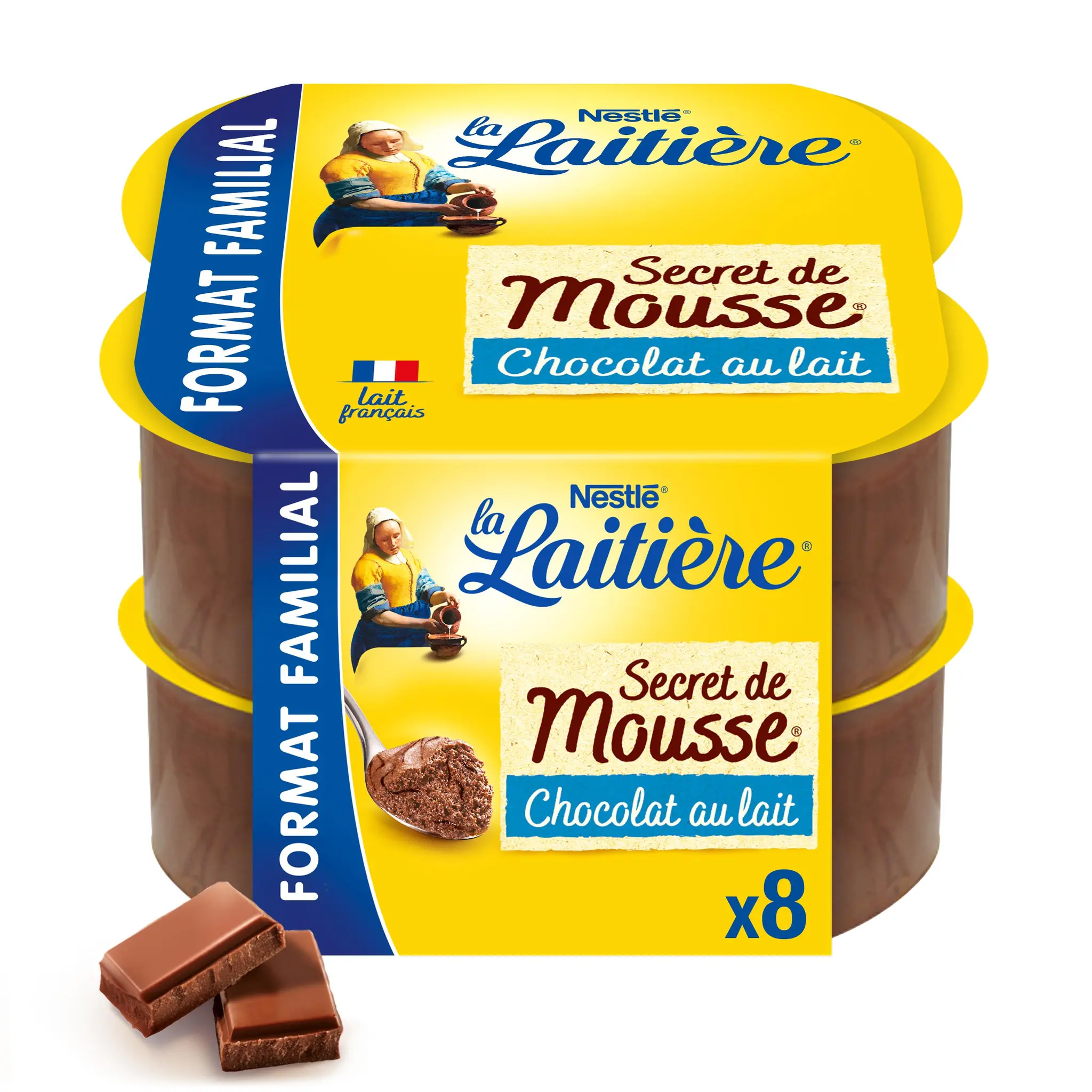 LA LAITIERE Secret de mousse au chocolat au lait