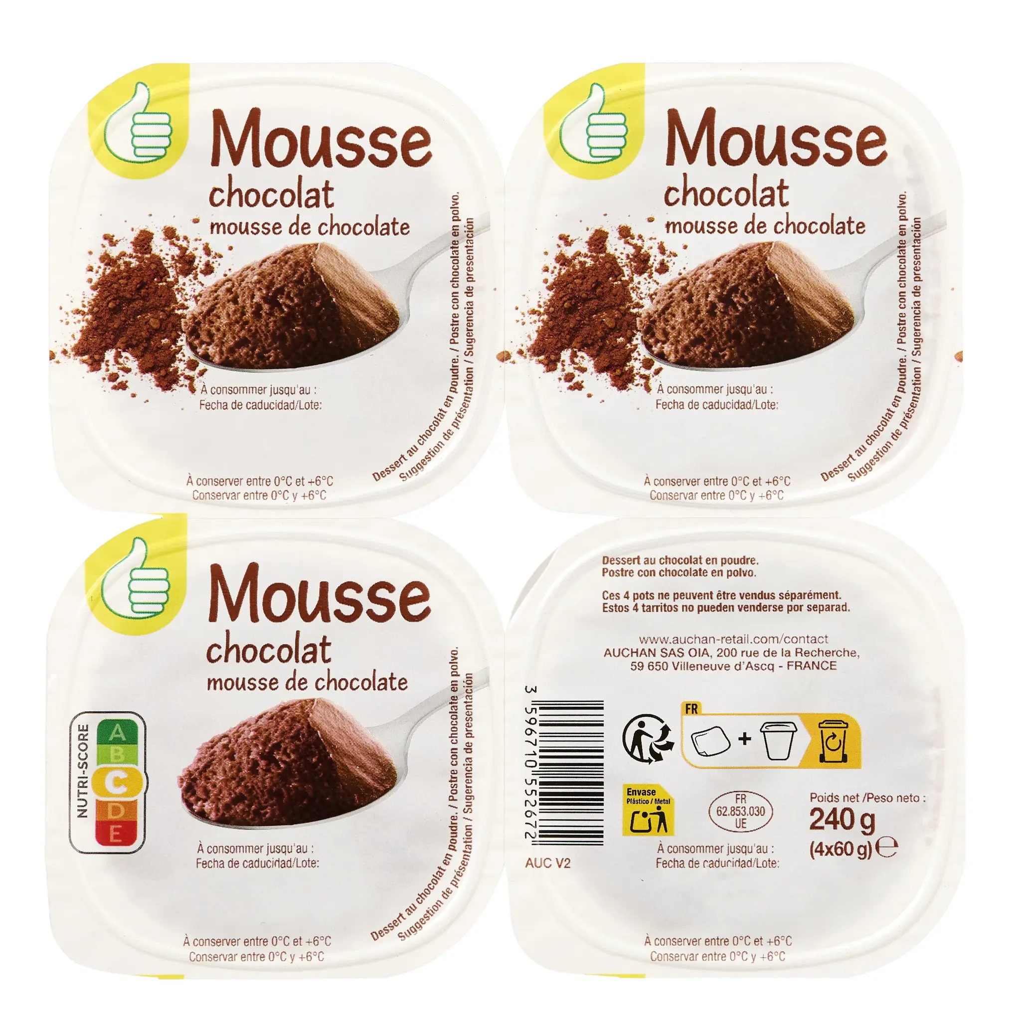POUCE Mousse au chocolat